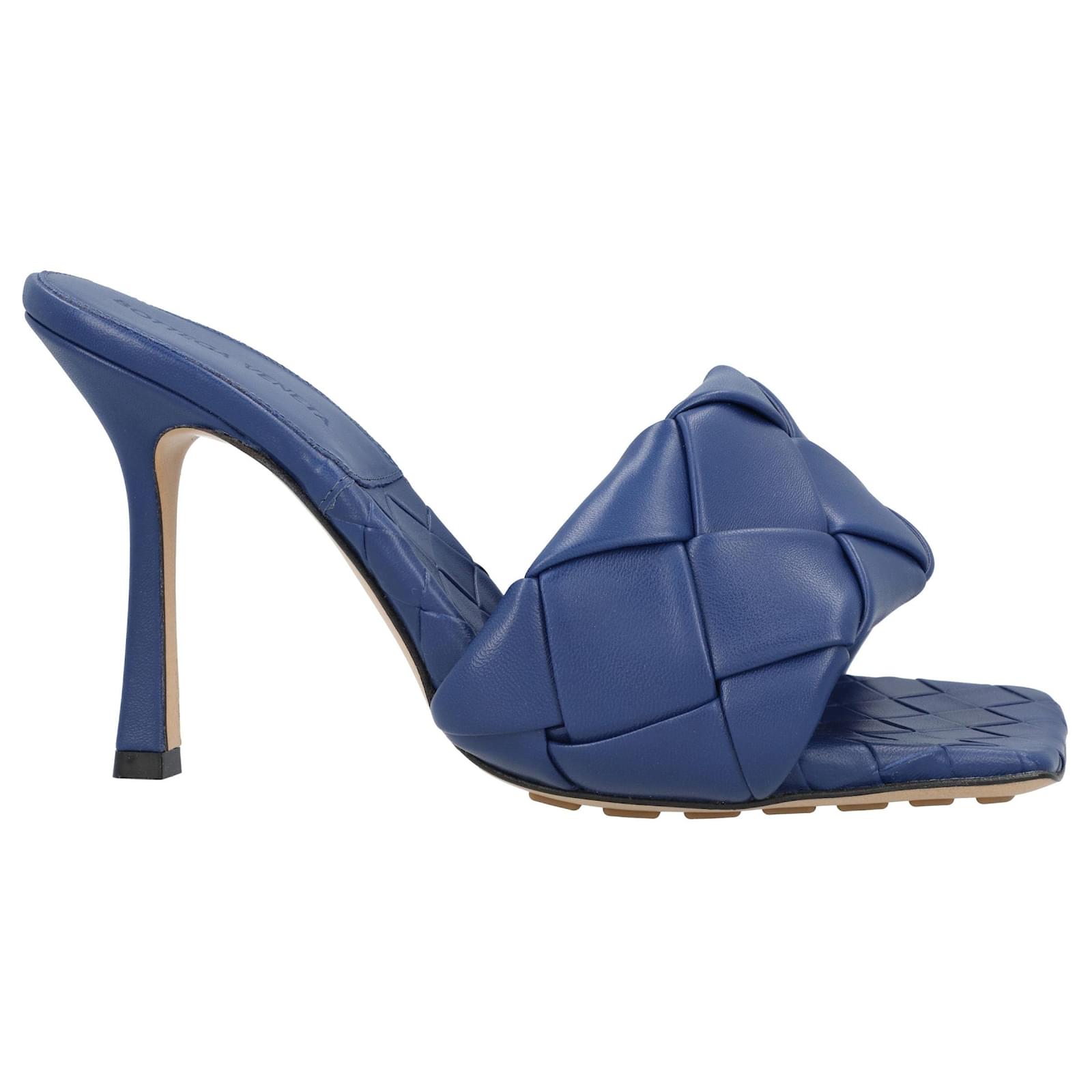 Bottega Veneta Lido Mule blue Leather  ref.1423476
