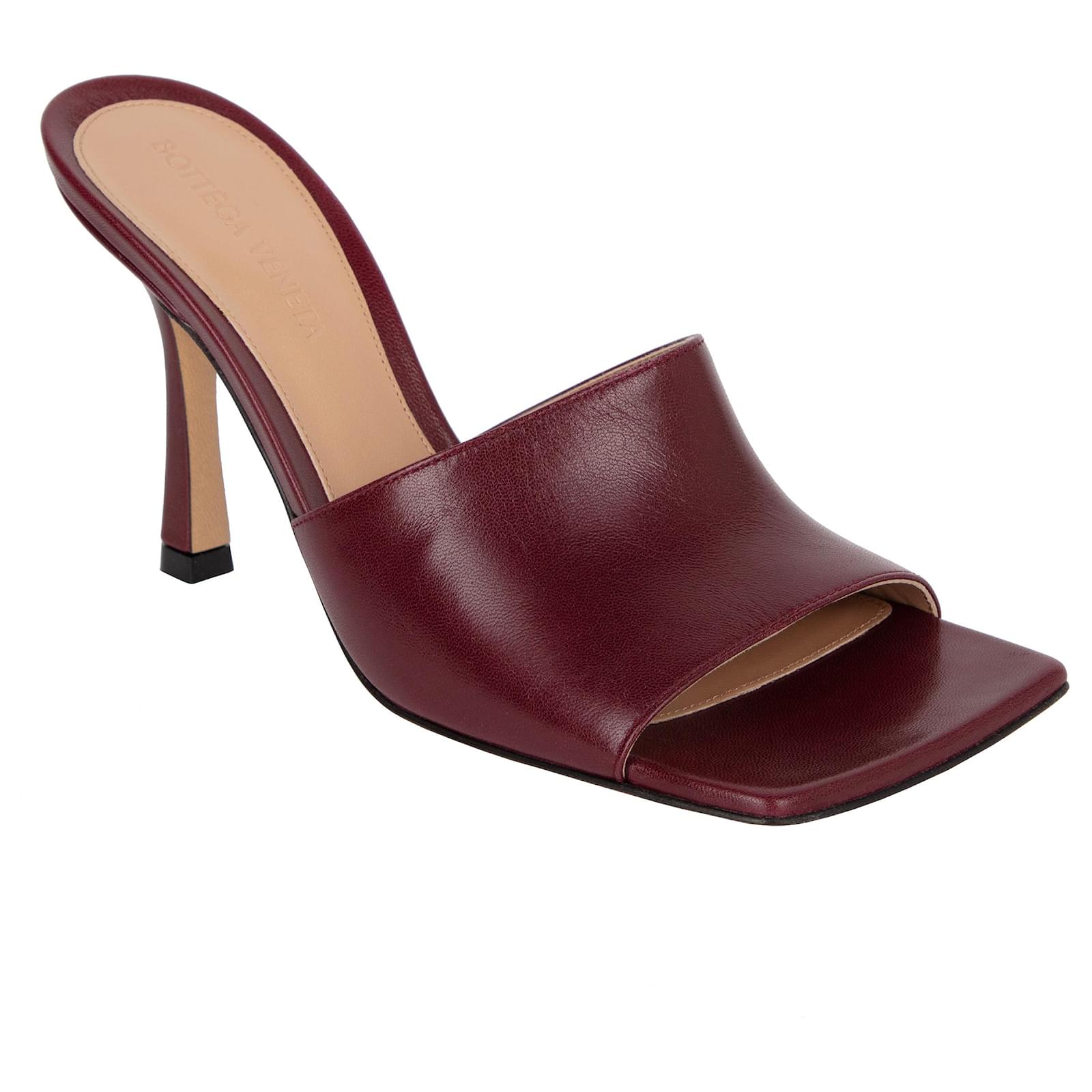 Bottega Veneta Stretch Mule Merlot Black Leather Lambskin  ref.1847895