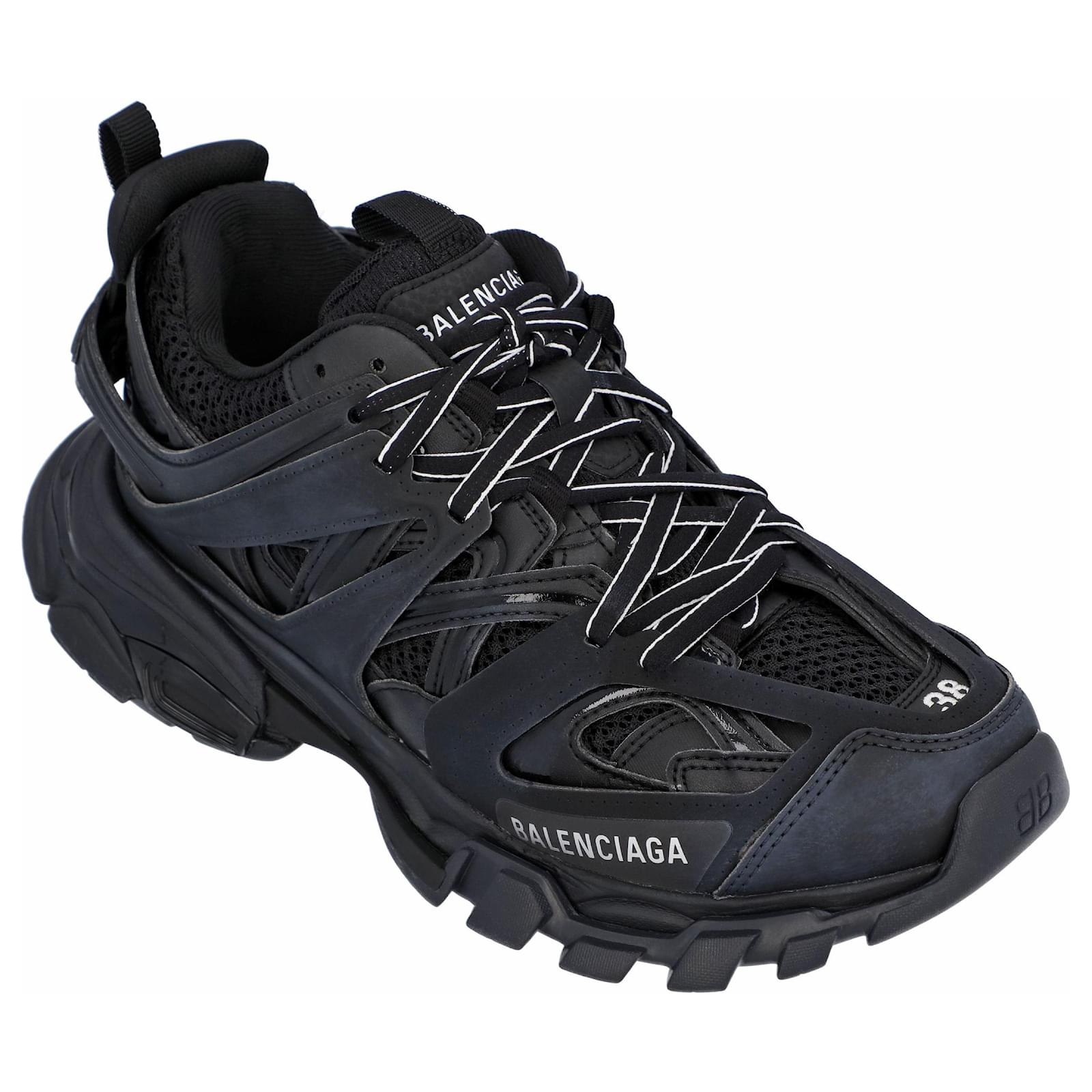Balenciaga Women's Track Sneaker in Black Nylon  ref.411635