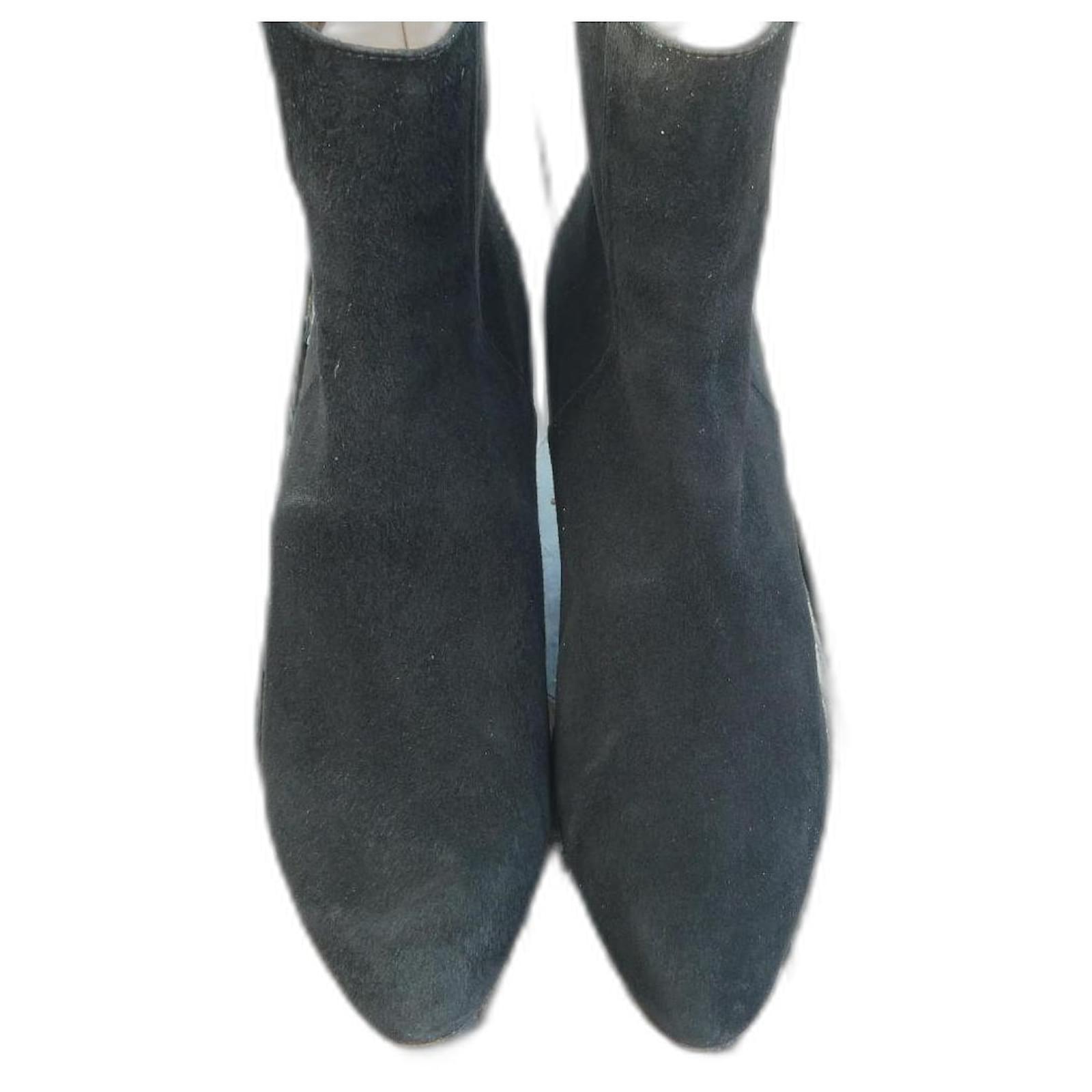 Jimmy Choo ankle boots 37 Black Nubuck  ref.2277366