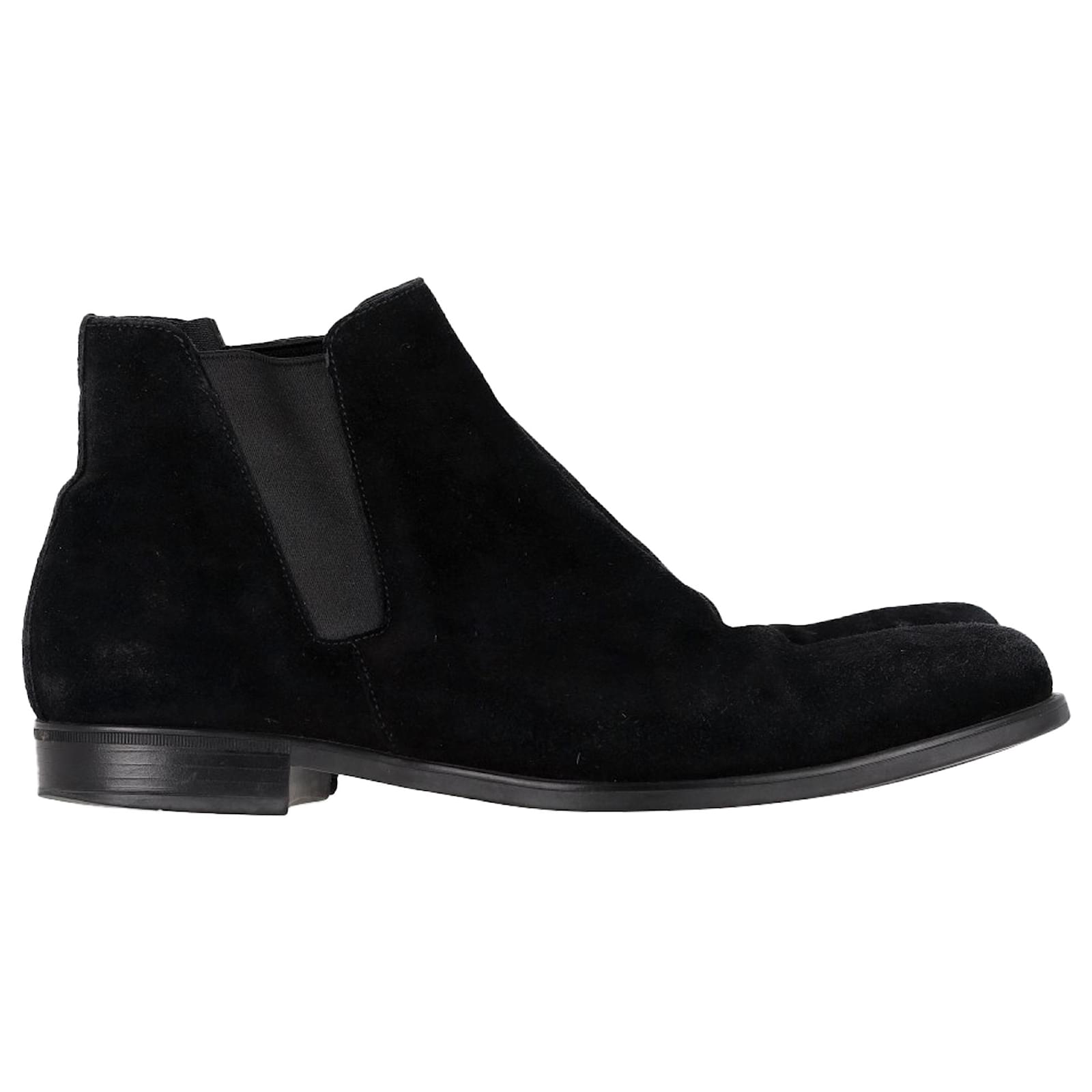  Prada Chelsea Ankle Boots in Black Suede  ref.2303849