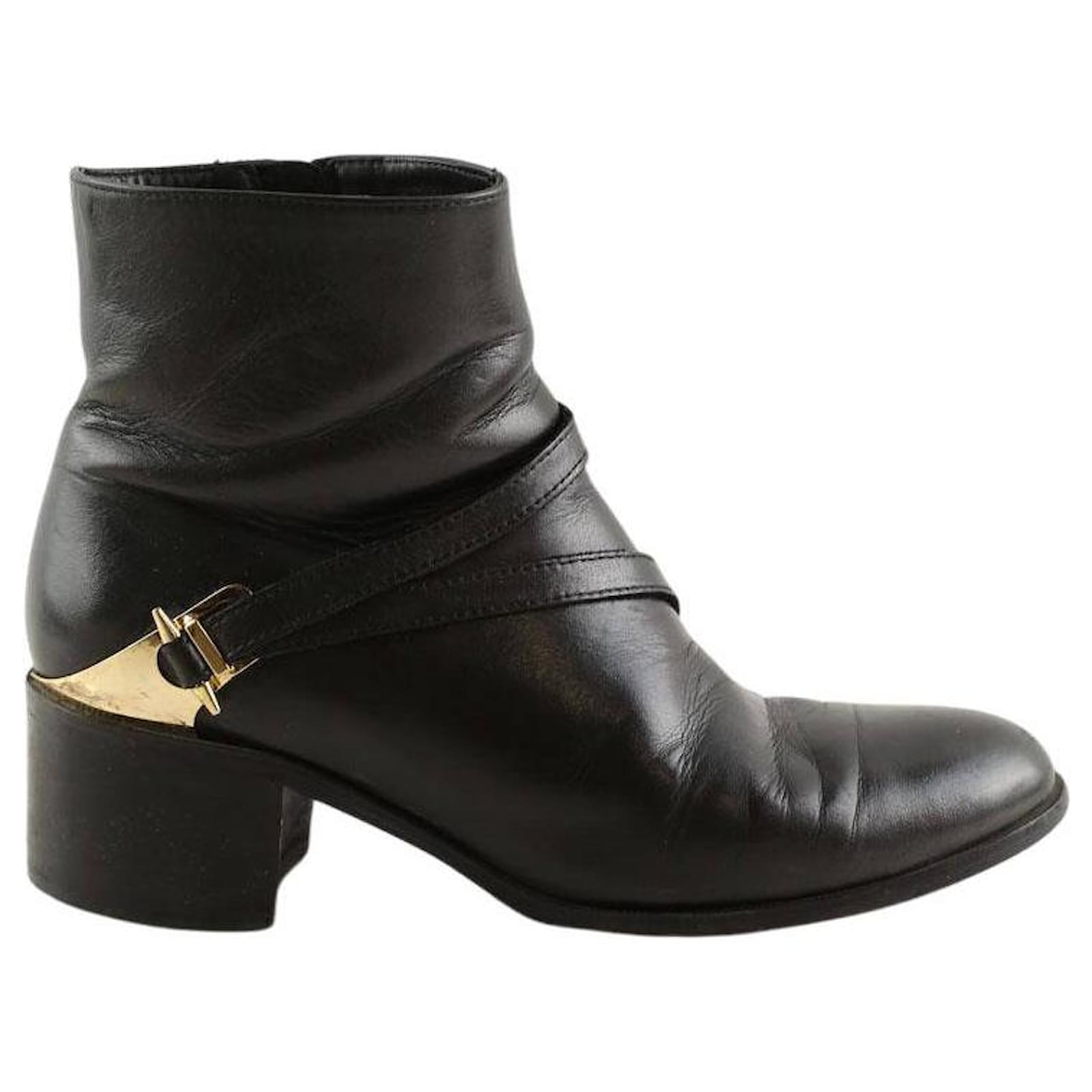 Lk Bennett Leather boots Black  ref.2297308