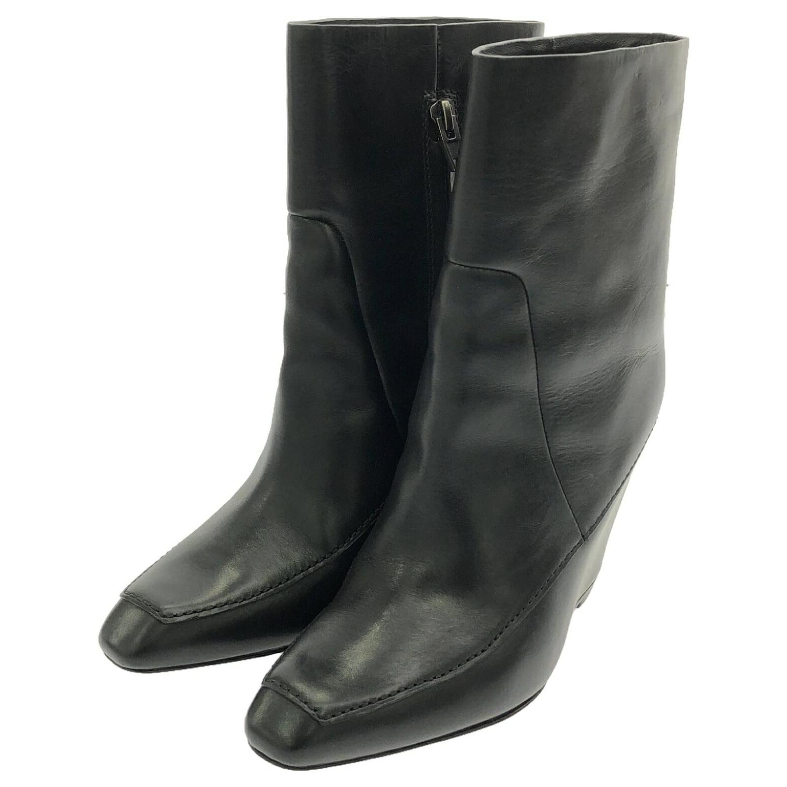 Autre Marque alexanderwang Boots Leather Boots Black  ref.2310582
