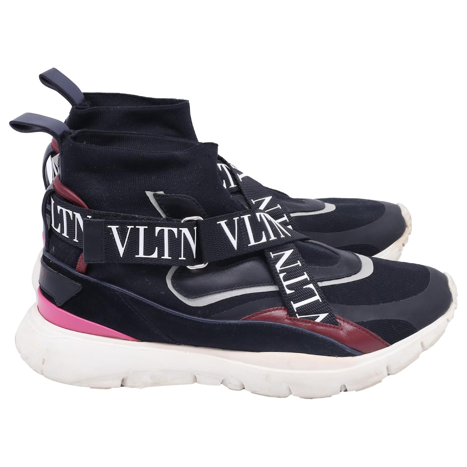  Valentino Garavani VLTN Heroes Sneakers in Black Polyester Multiple colors Cloth  ref.2295933