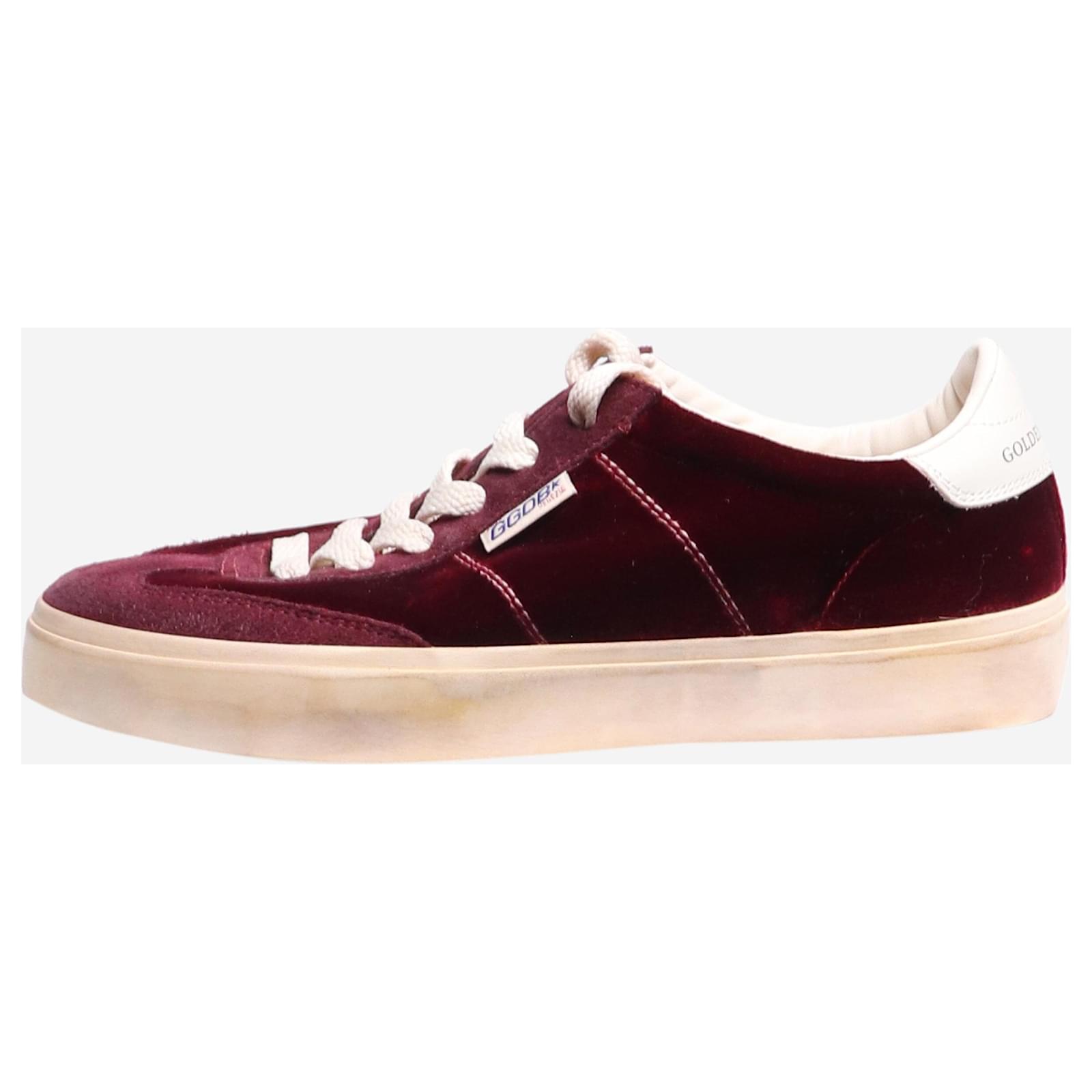 Golden Goose Burgundy Soul-star trainers - size EU 37 Red Velvet  ref.1974348
