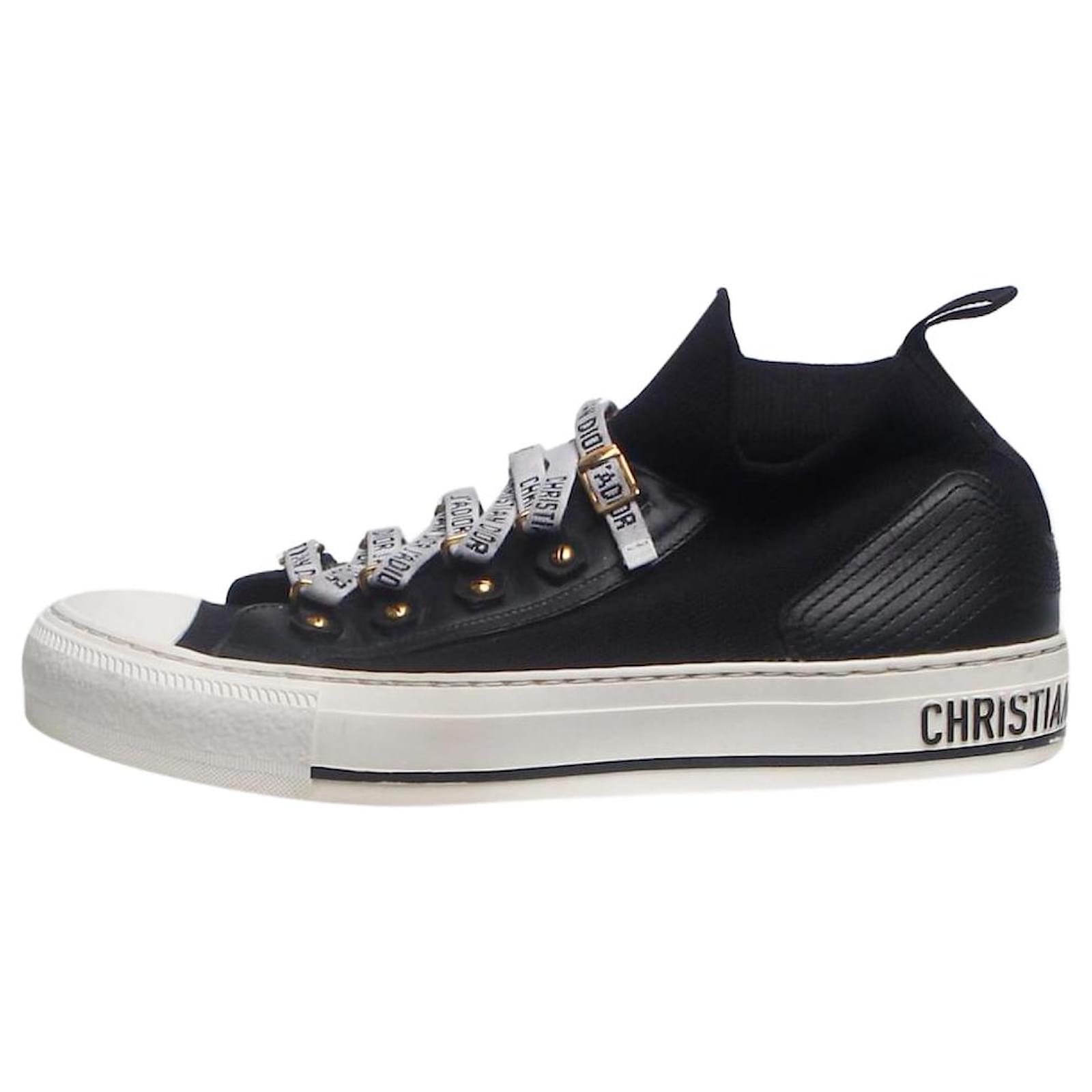 Christian Dior Black Walk'n'Dior trainers - size EU 37.5  ref.2292319