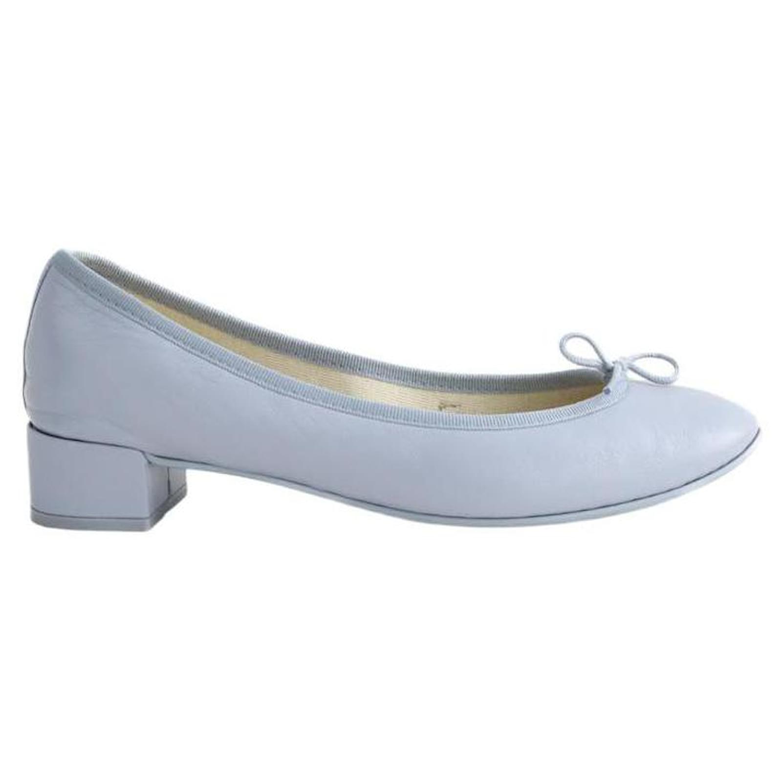 Repetto Leather ballerinas Blue  ref.2325514