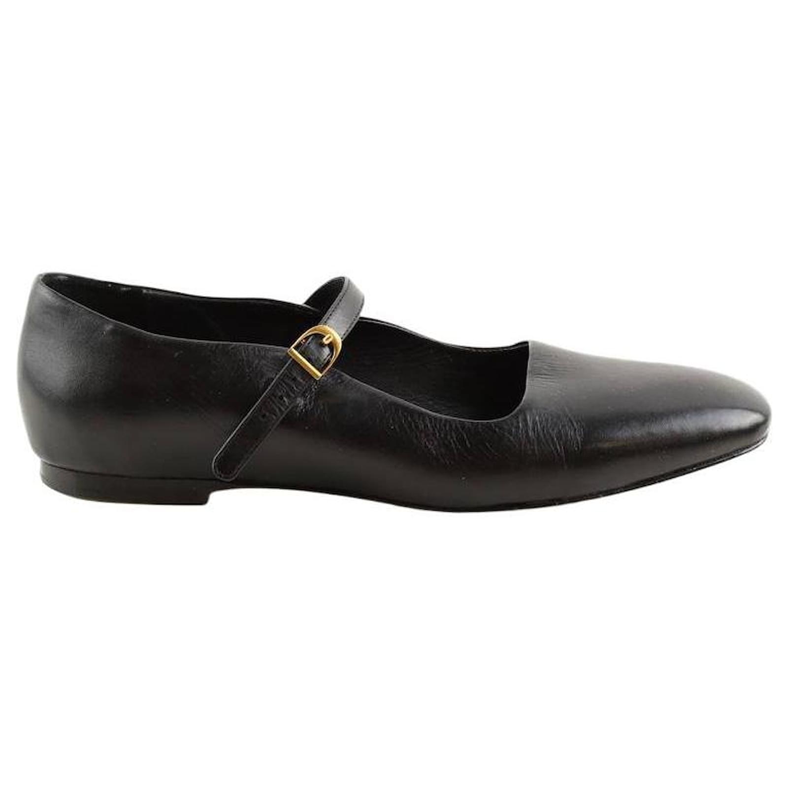 Laurence Bras Leather ballerinas Black  ref.2319128
