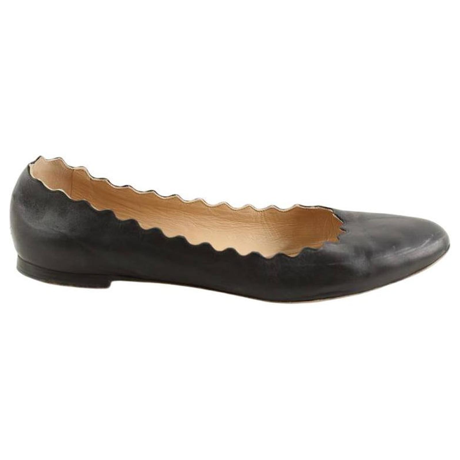 Chloé Leather ballerinas Black  ref.2319112