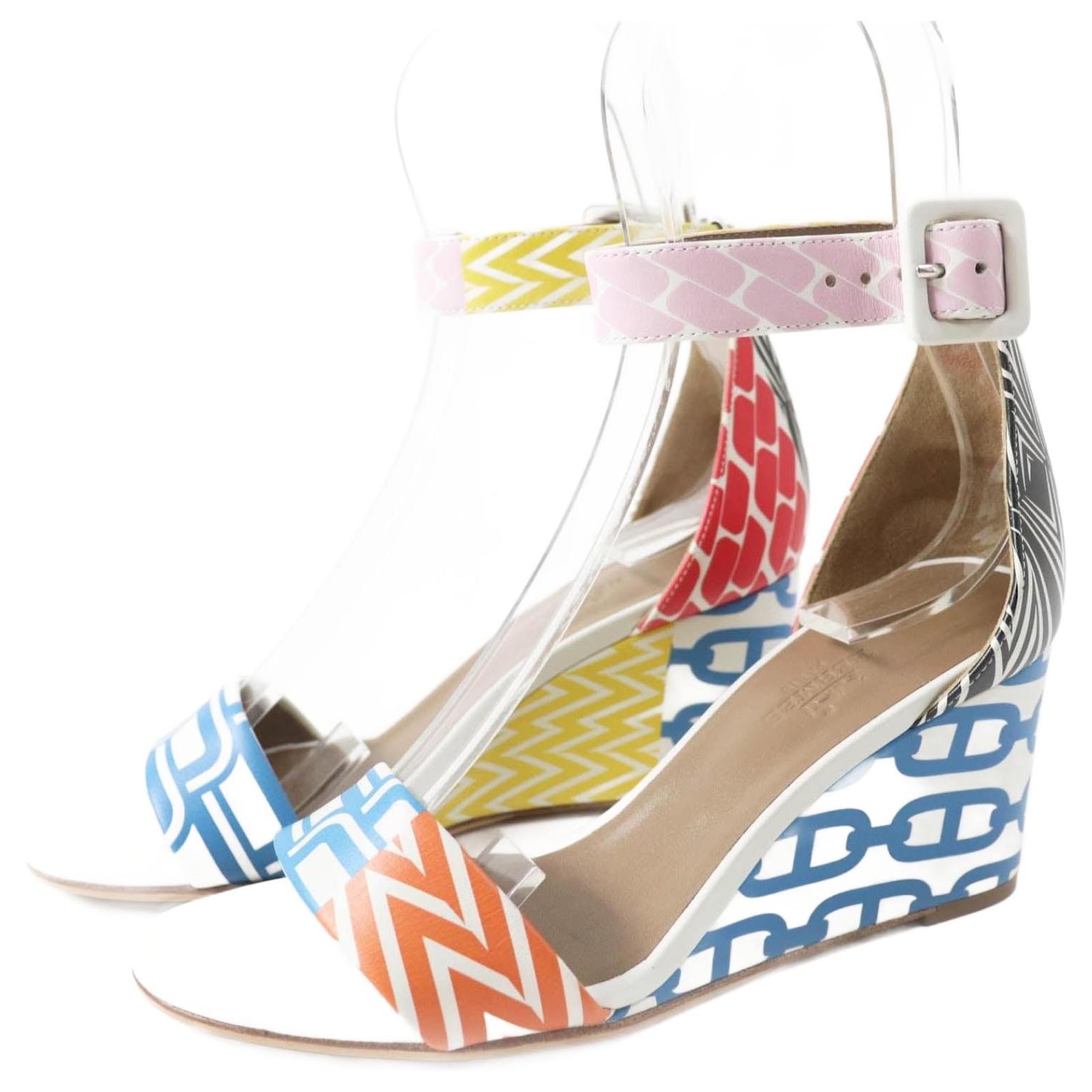 Hermès HERMES ACAPULCO Leather Sandals Women Multiple colors  ref.2315636
