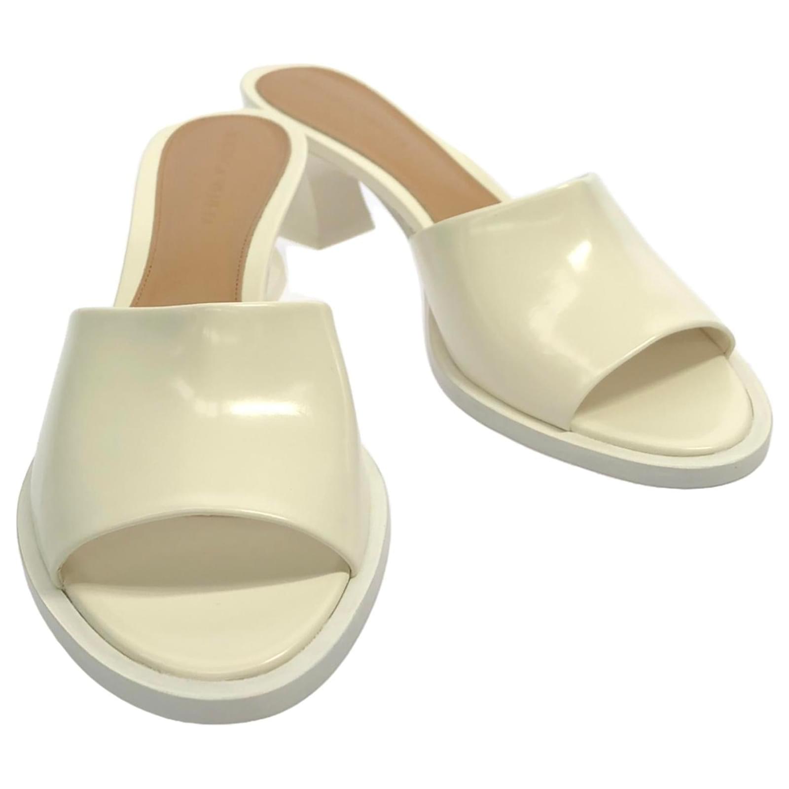 Bottega Veneta 787037V4BO0901336.5 Leather Mules White  ref.1691737