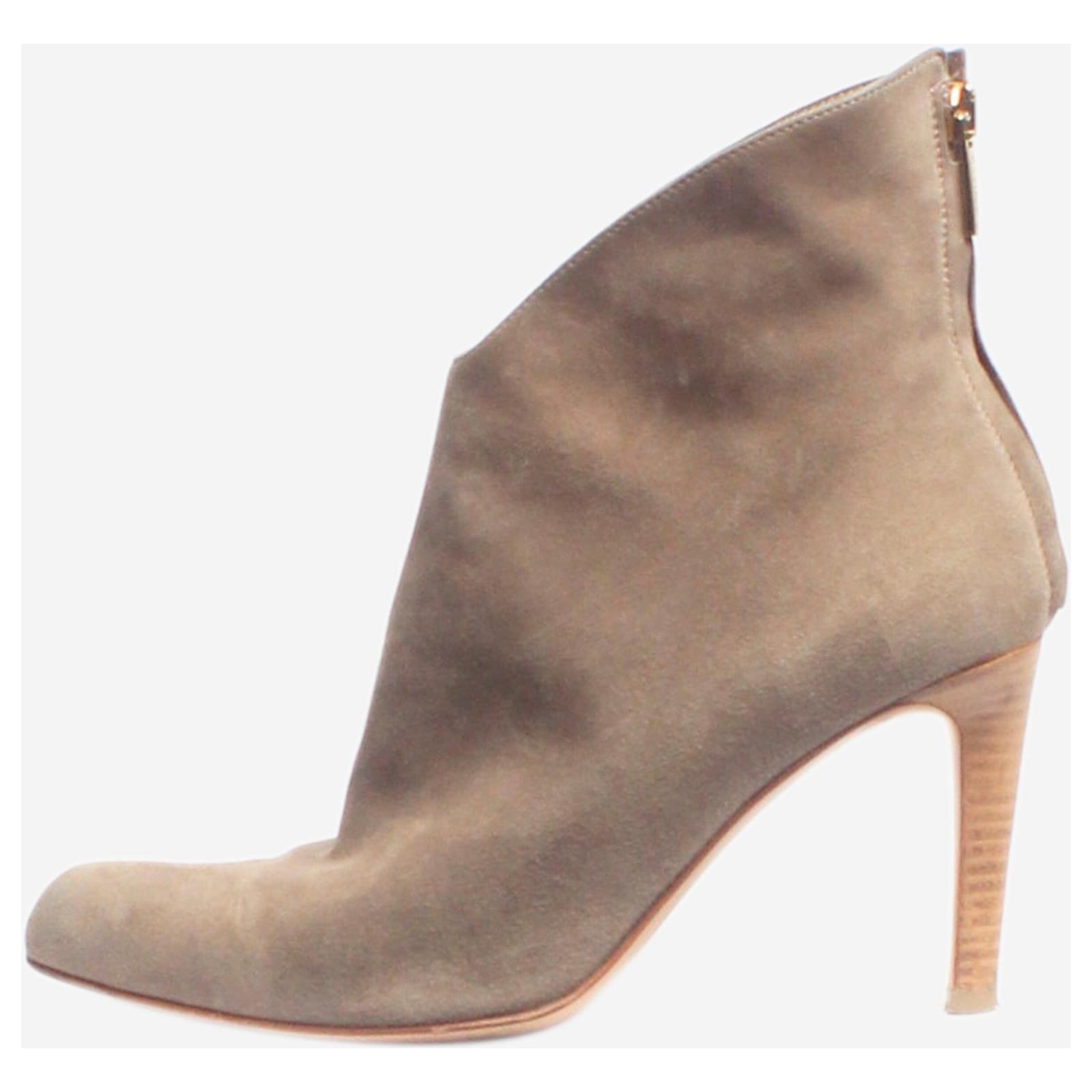 Gianvito Rossi Grey suede ankle boots - size EU 36.5  ref.1830832