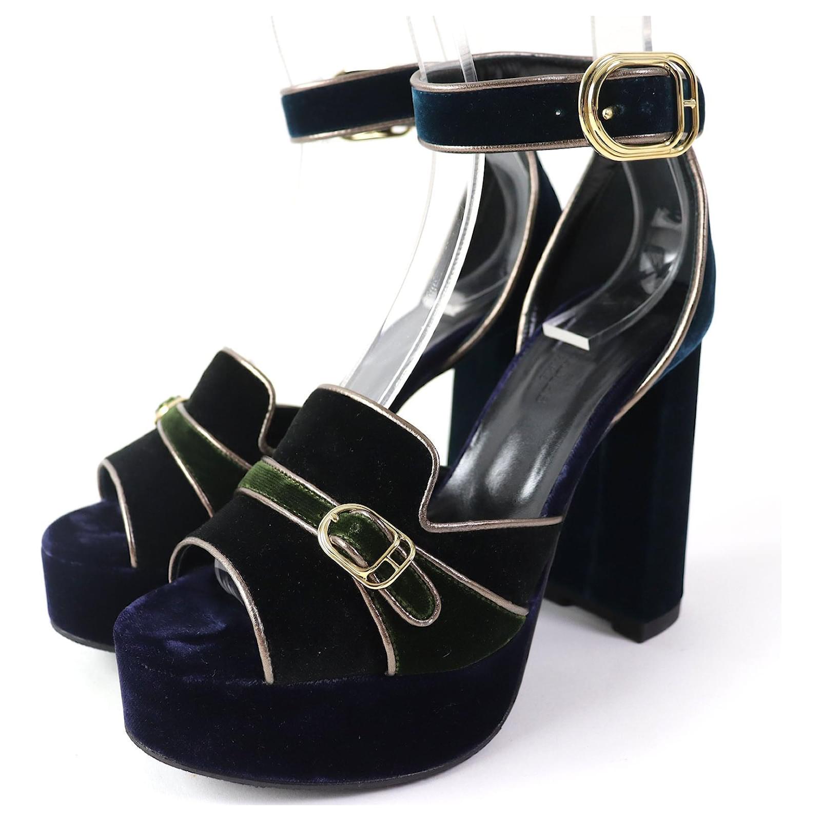 Hermès Hermes Violetta Ankle Strap Sandals Navy 36 Navy blue  ref.1697861