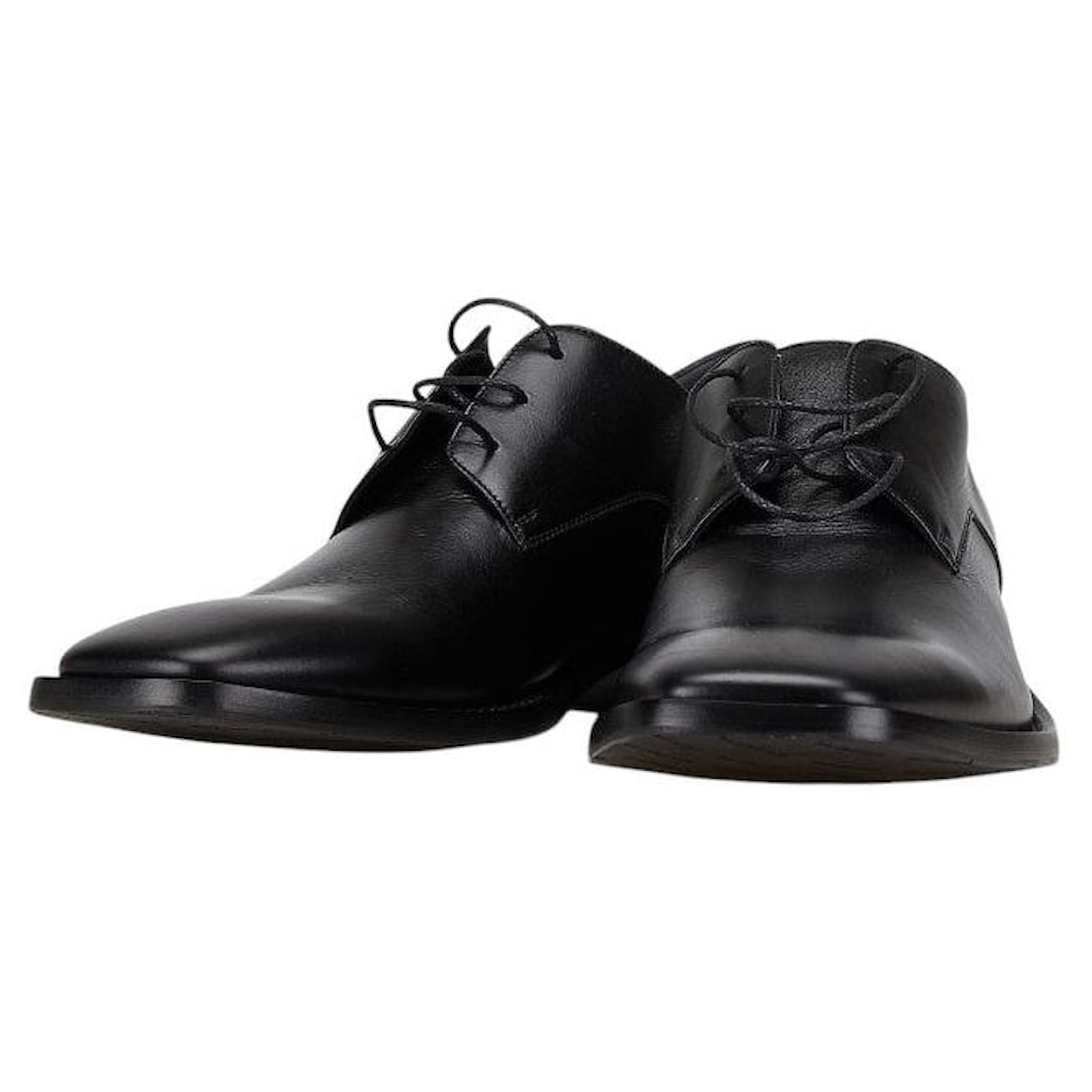 Balenciaga Black Leather Square Toe Dress Shoes  ref.2290006