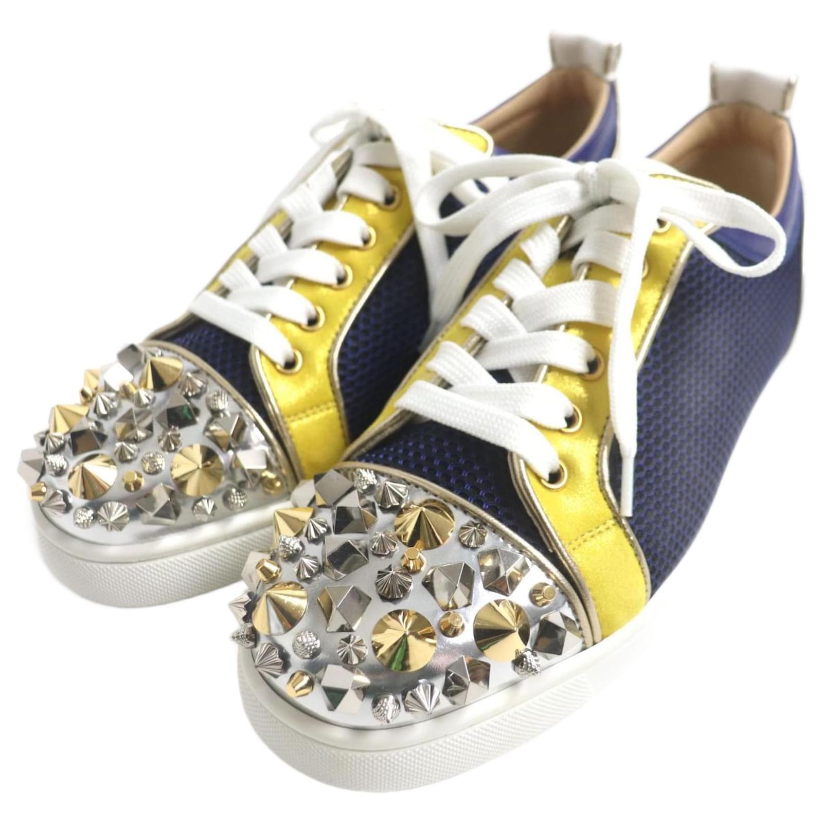Christian Louboutin Louis Jr. Studded Sneakers Cloth  ref.1683184