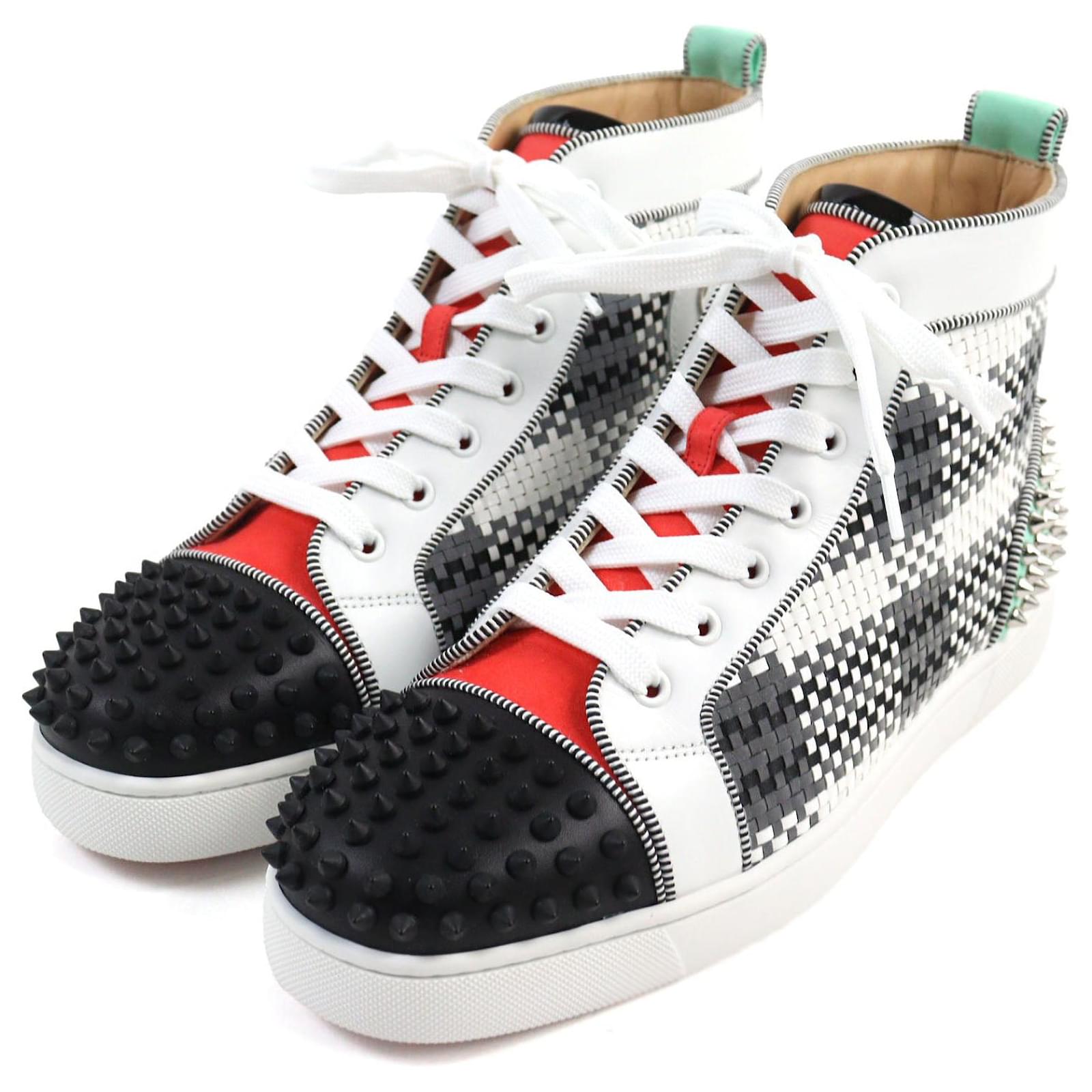 Christian Louboutin LOU SPIKES 2 FLAT Sneakers Multiple colors Suede Leather  ref.2288754