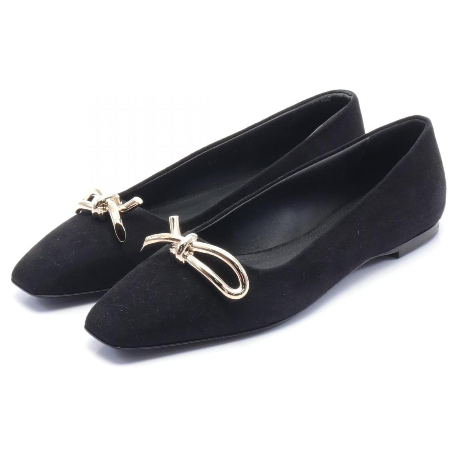 Salvatore Ferragamo ANNIE Suede Pumps Black  ref.2288697