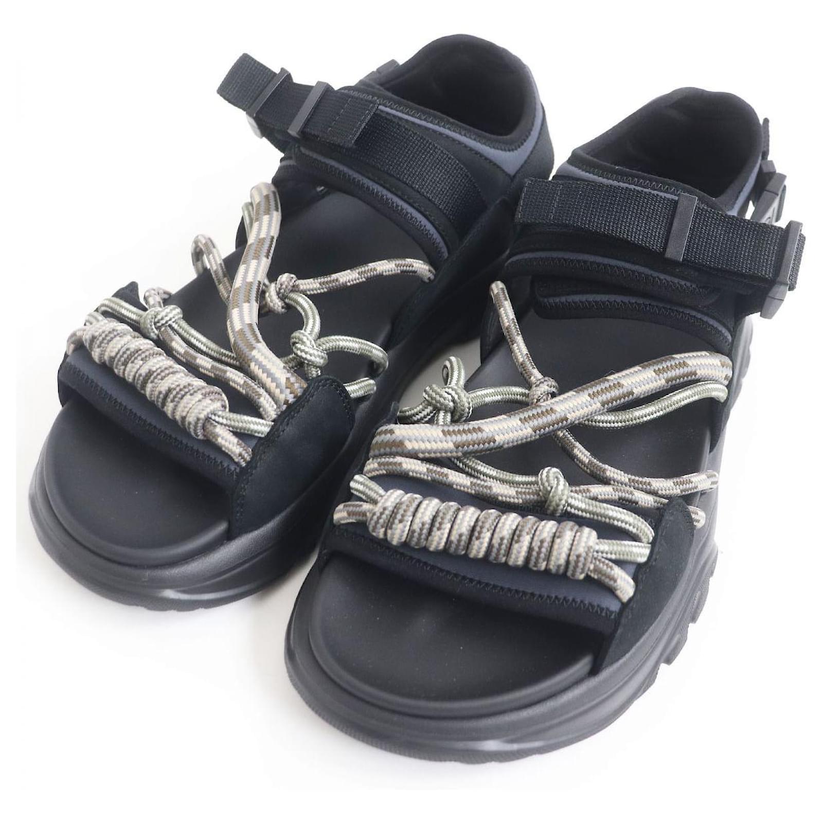 Dior H-TOWN Velcro Sport Sandals Black  ref.1684214