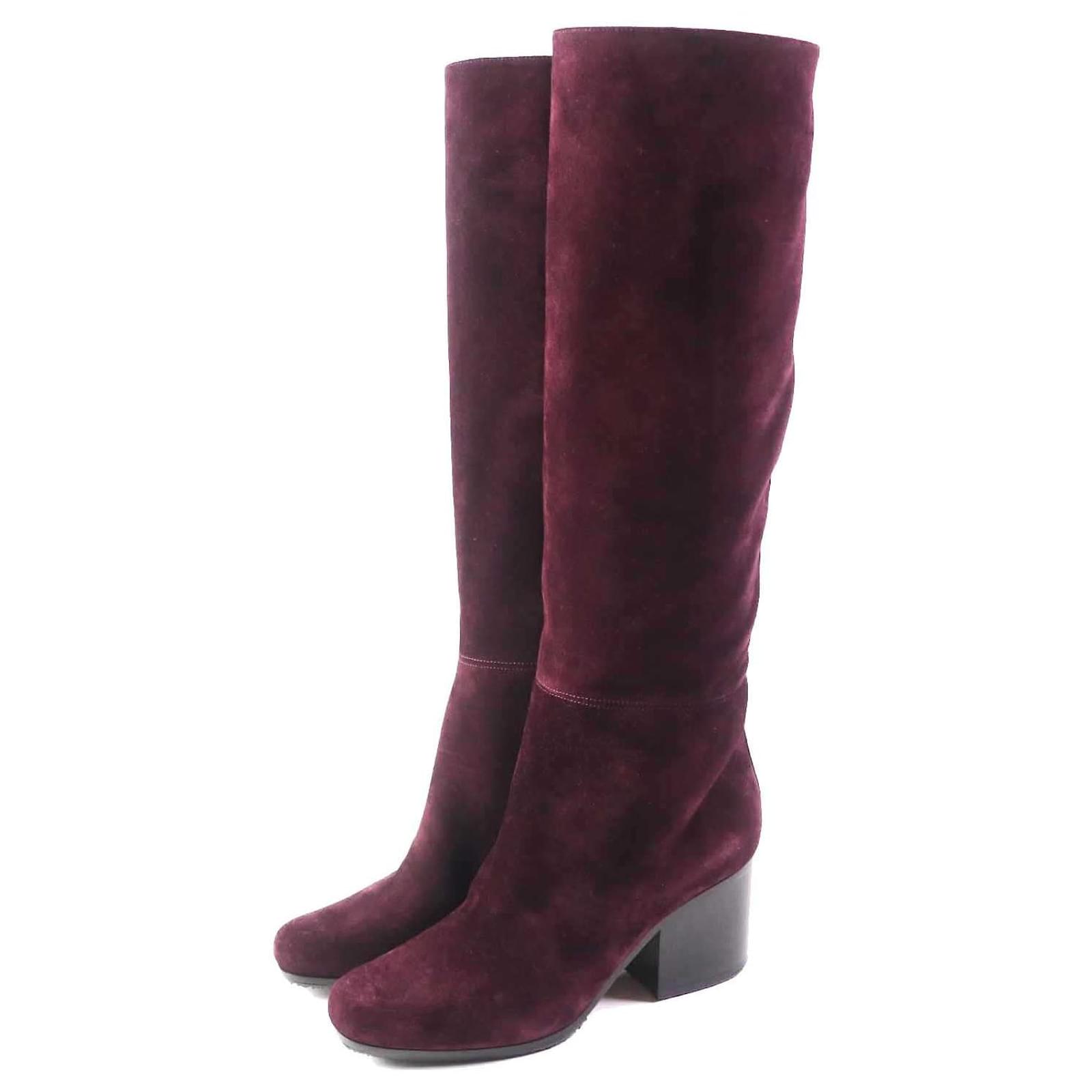 Dior DIORAGE DEEP AMARAN Boots 36.5 Women  ref.1704044