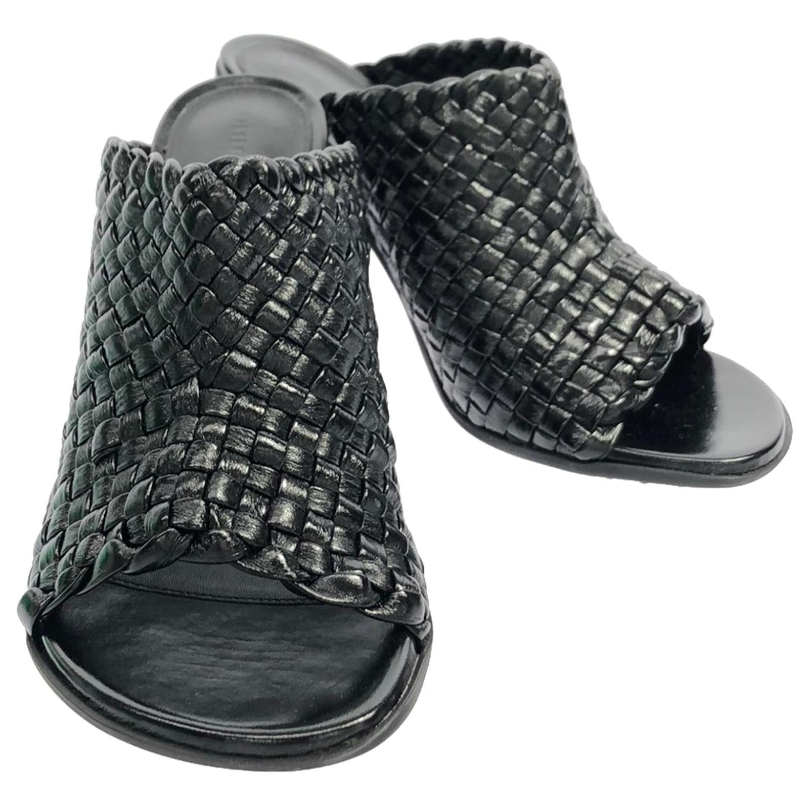 Bottega Veneta 787048V3XZ0100038 Leather Mules Black  ref.1694566