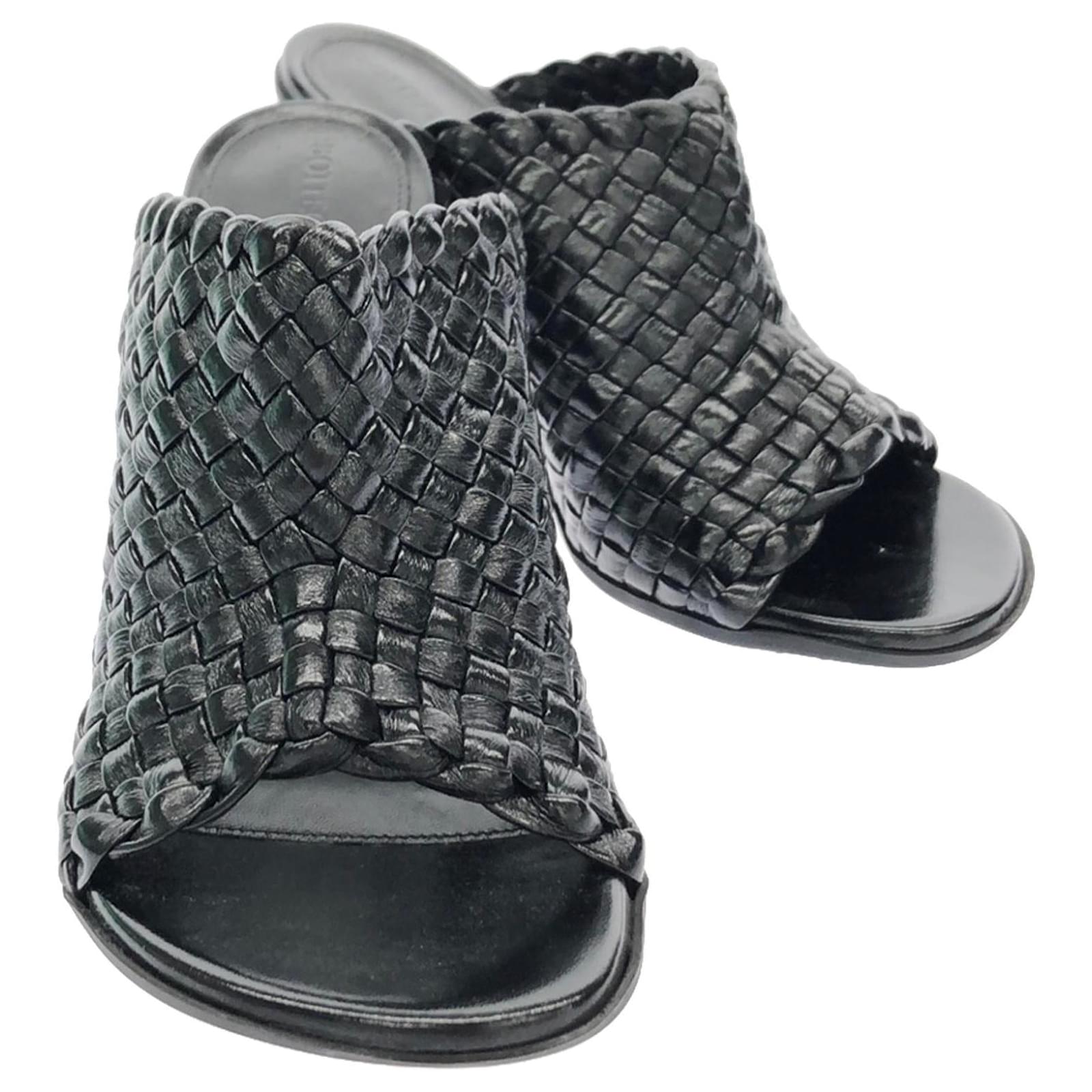 Bottega Veneta 787048V3XZ0100036 Leather Mules Black  ref.1694563