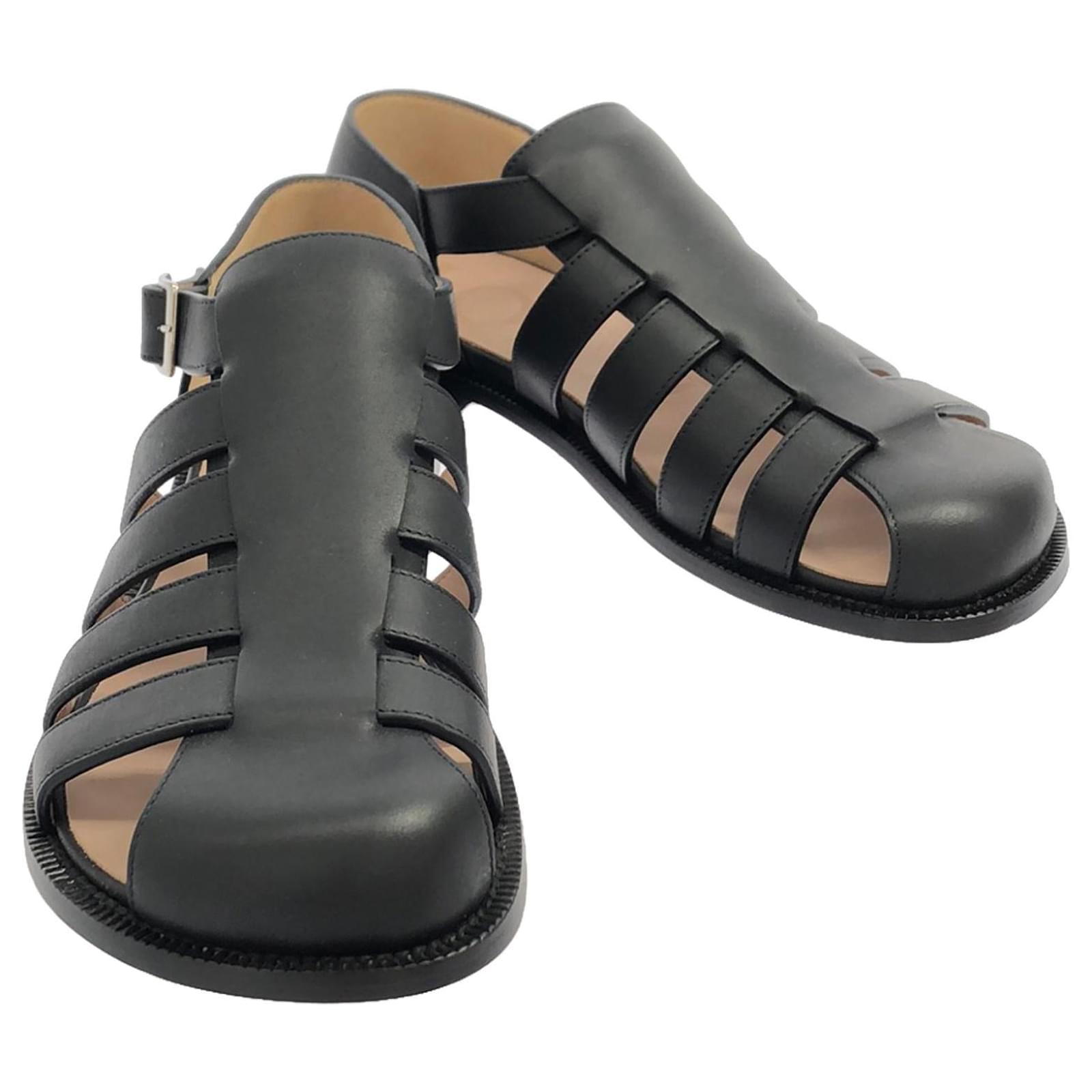 Loewe Sandal Leather Sandal Black  ref.1694553