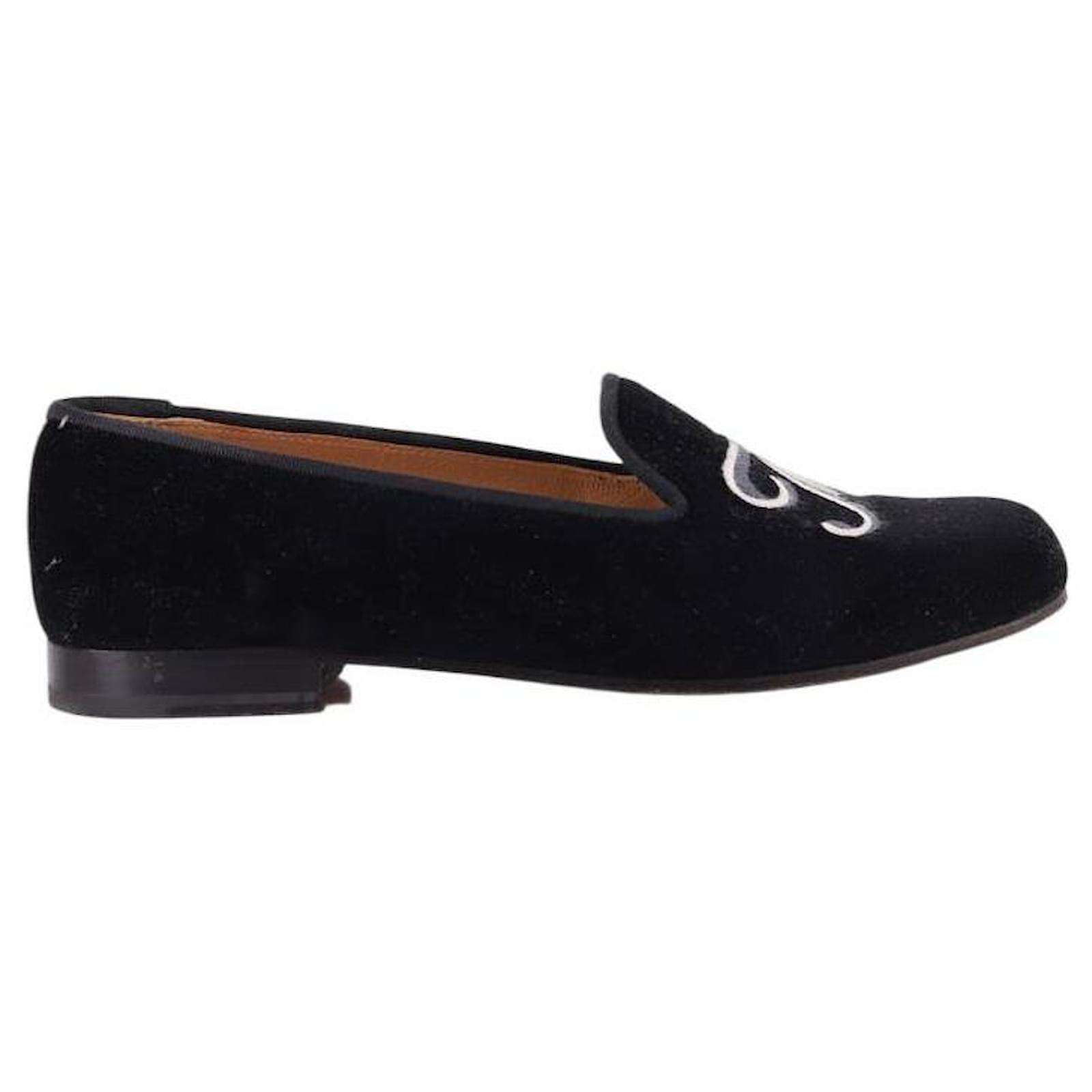 Stubbs & Wootton Velvet loafers Black  ref.1775522