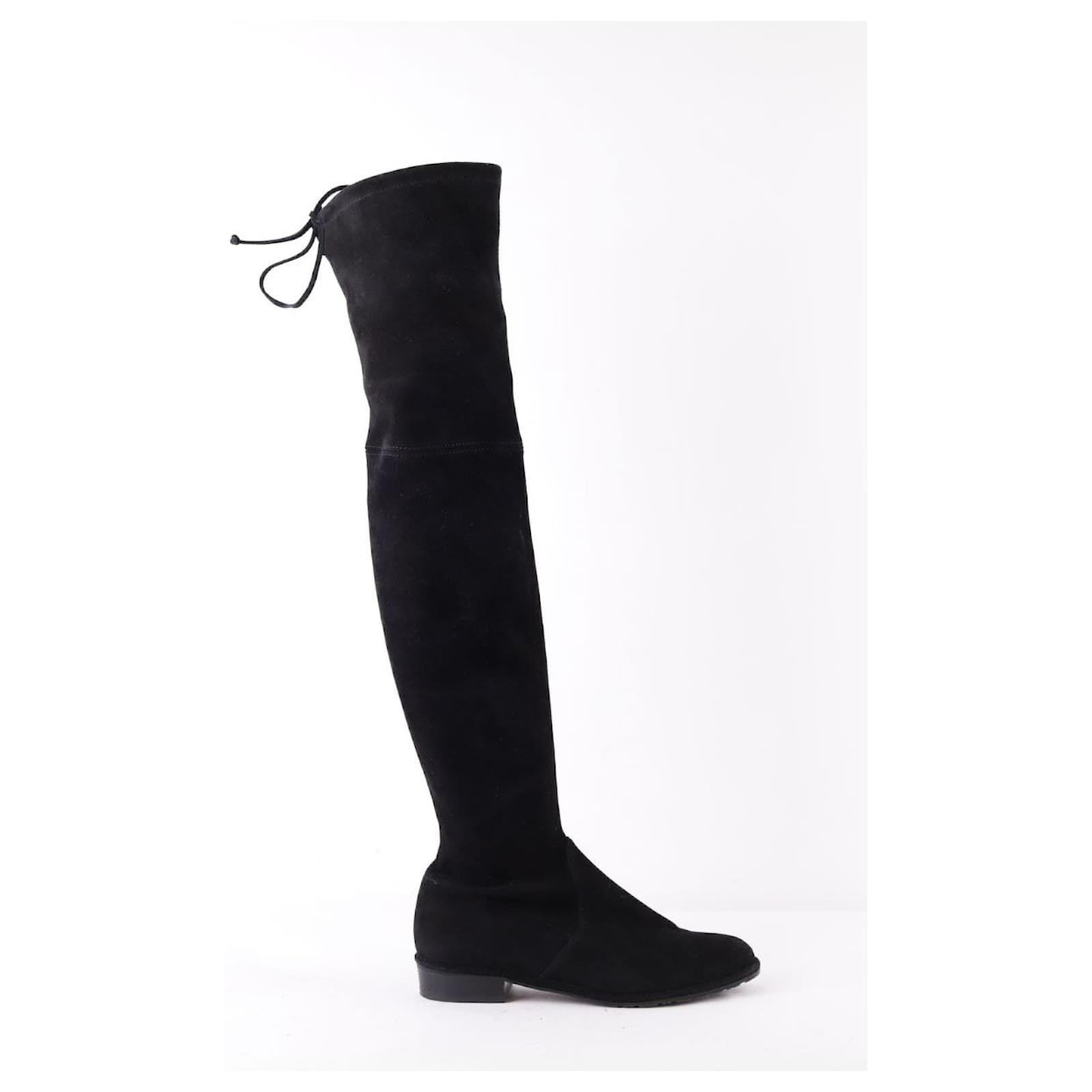 Stuart Weitzman Leather boots Black  ref.1769926