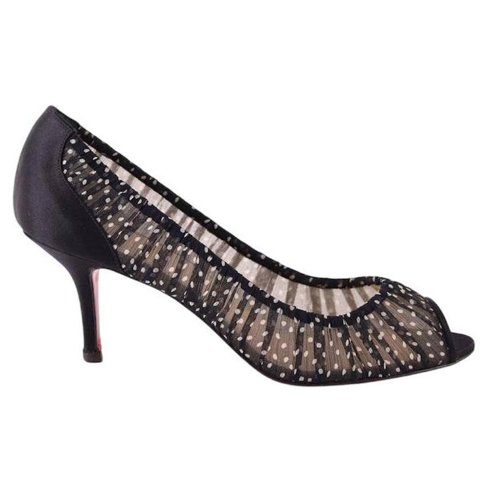 Christian Louboutin Black heels Cloth  ref.1769733