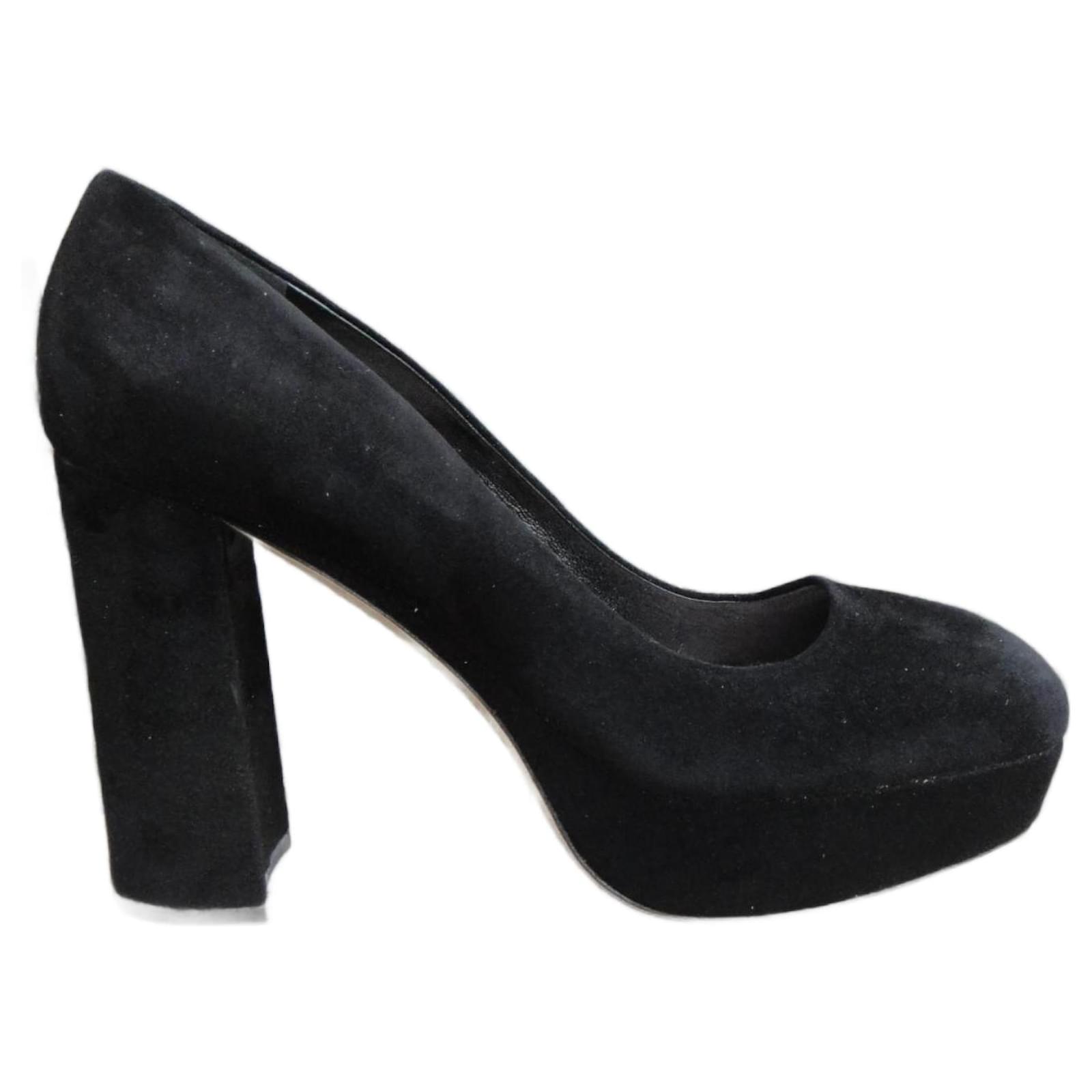 Miu Miu Heels Black Deerskin  ref.2250373