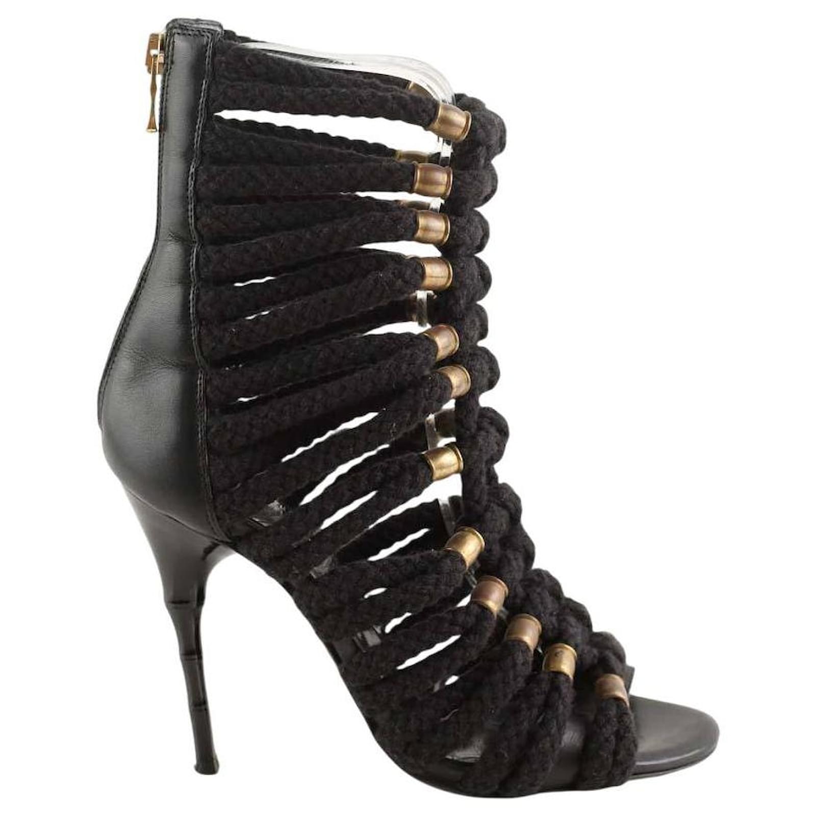 Balmain Black heels Cloth  ref.2252550