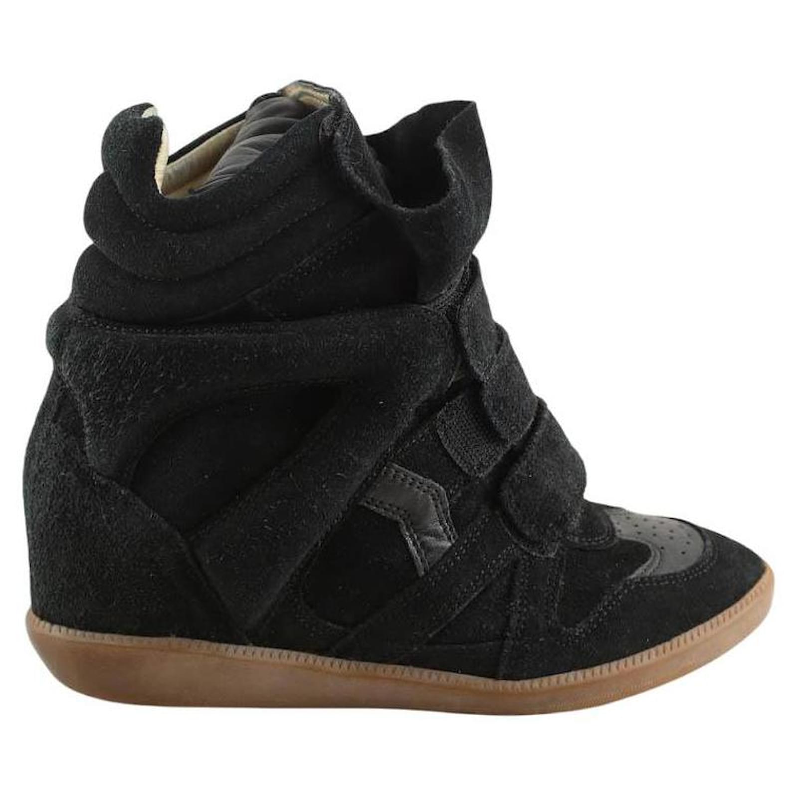 Isabel Marant Etoile Suede boots Black Deerskin  ref.2252532