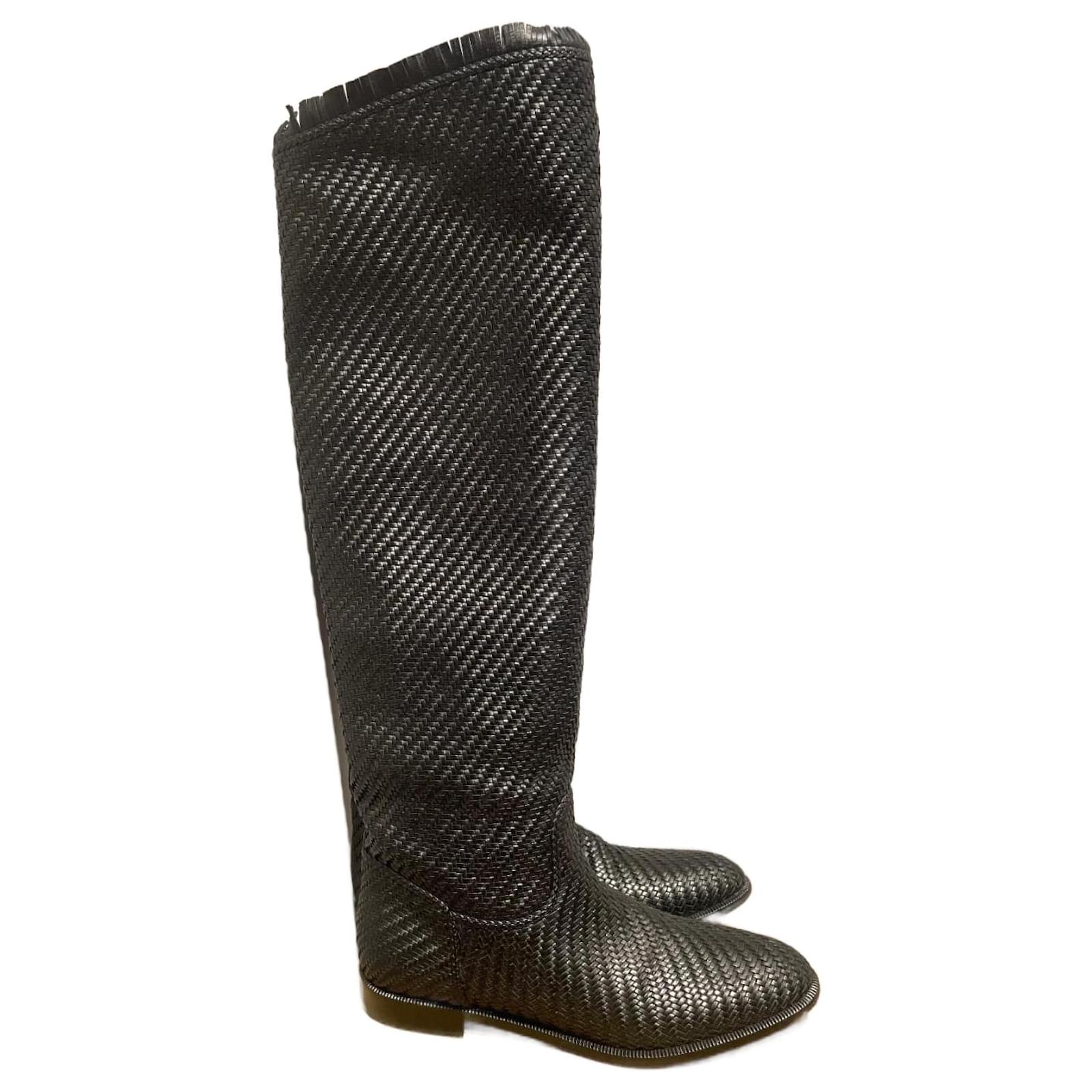 Dior Boots Black Leather  ref.1597055