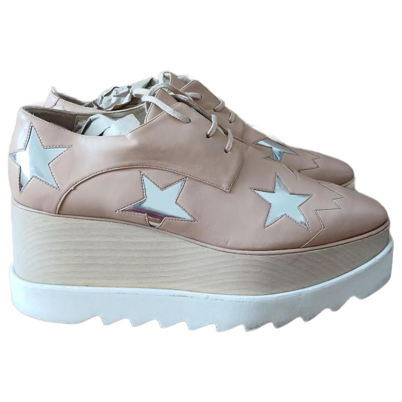 Stella Mc Cartney Elyse Silvery Beige  ref.2248766