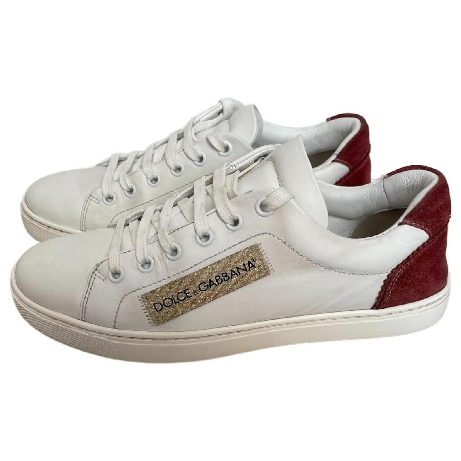 Dolce & Gabbana Sneakers White Leather  ref.2246826