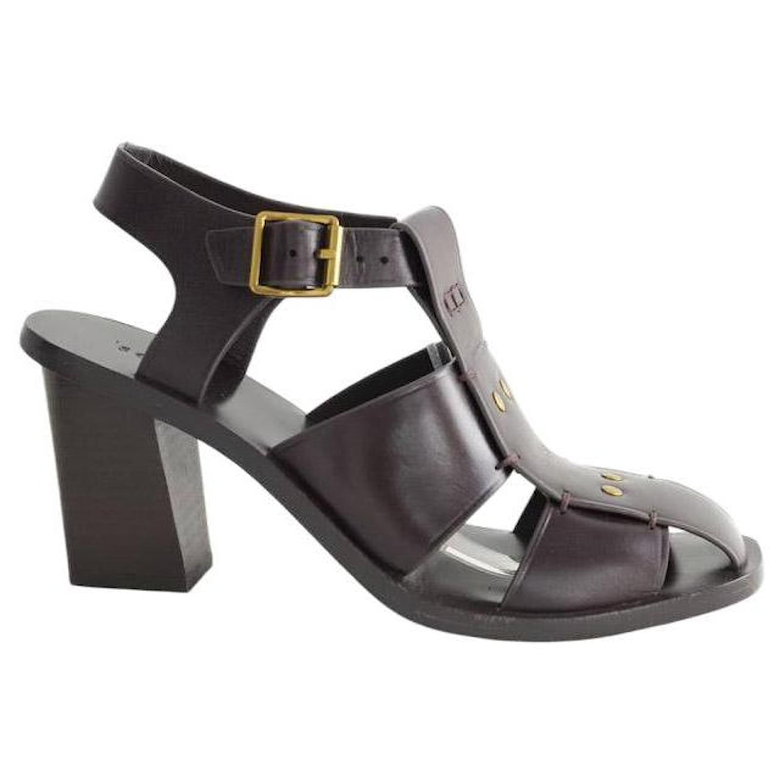 Soeur Leather heels Brown  ref.2244635