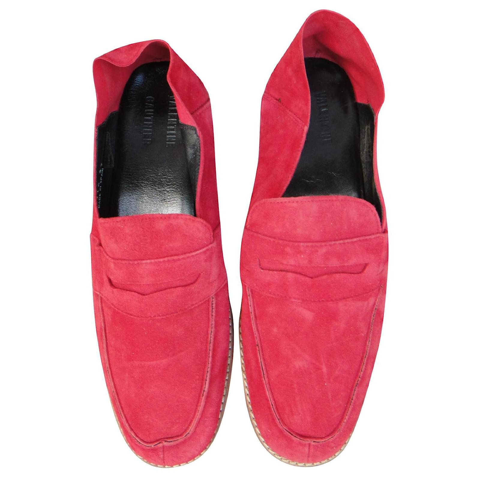 Valentine Gauthier moccasins p 39 Red Deerskin  ref.562802
