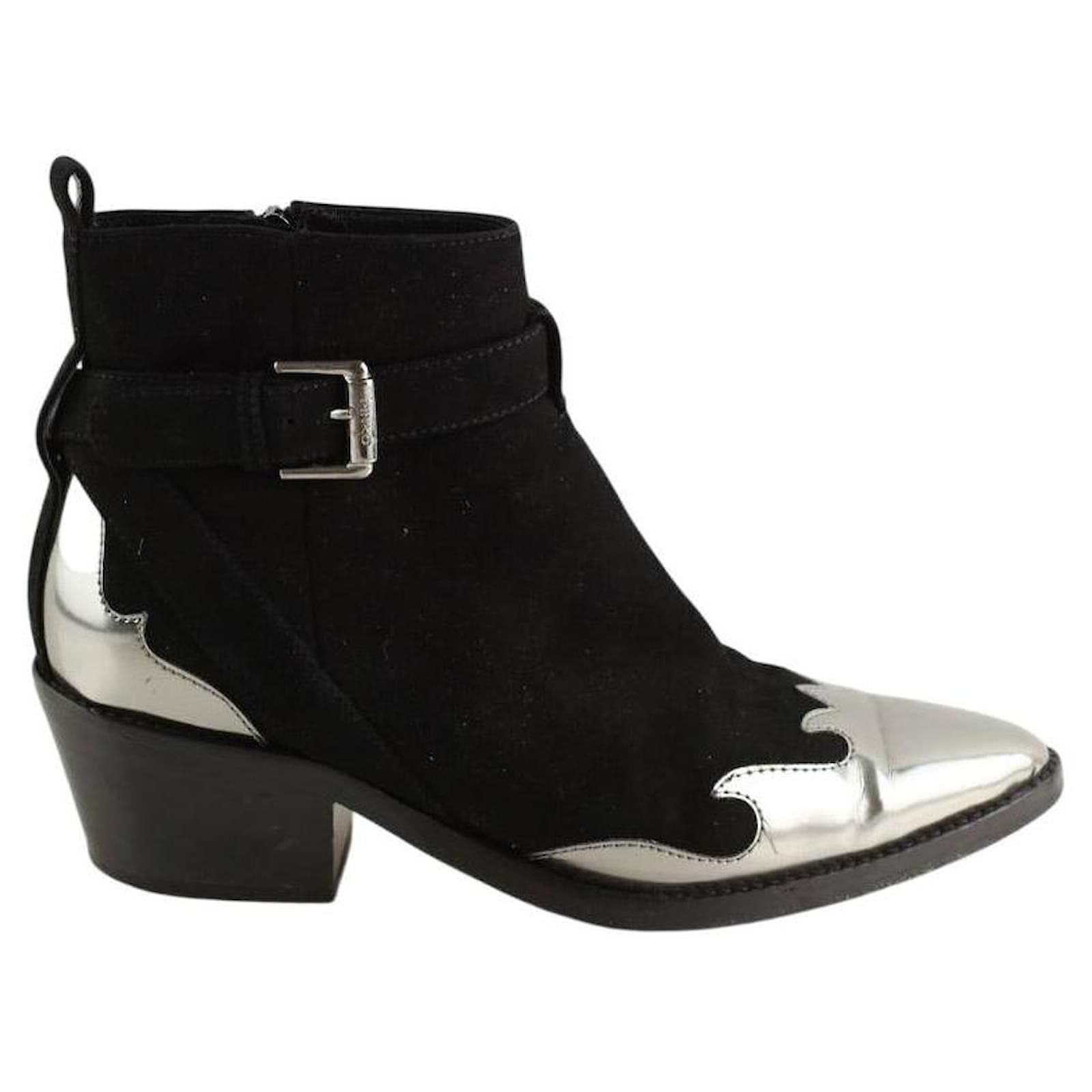 Pinko Leather boots Black  ref.2243195