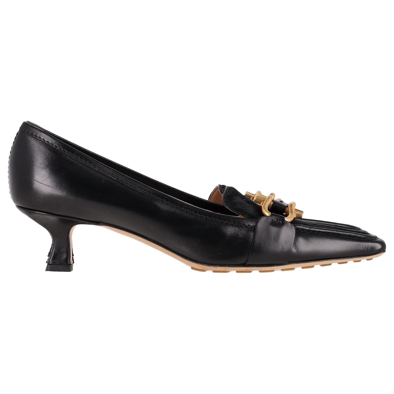  Bottega Veneta Madame Pumps in Black Leather  ref.2239518
