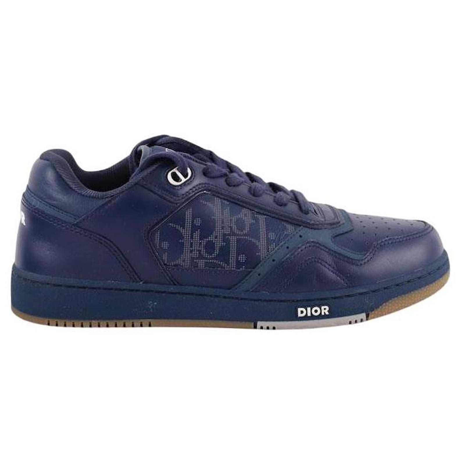 Dior B27 leather sneakers Blue  ref.1732157