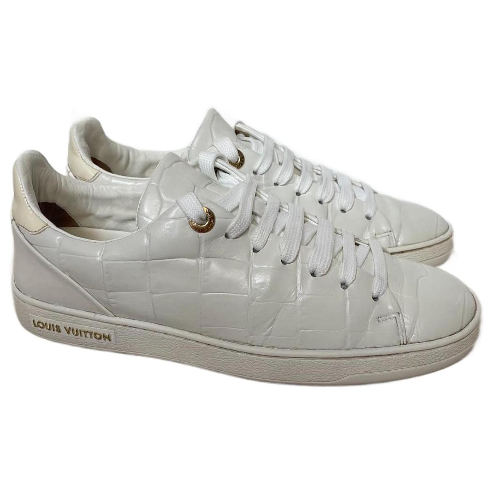 Louis Vuitton Sneakers White Leather  ref.2236424