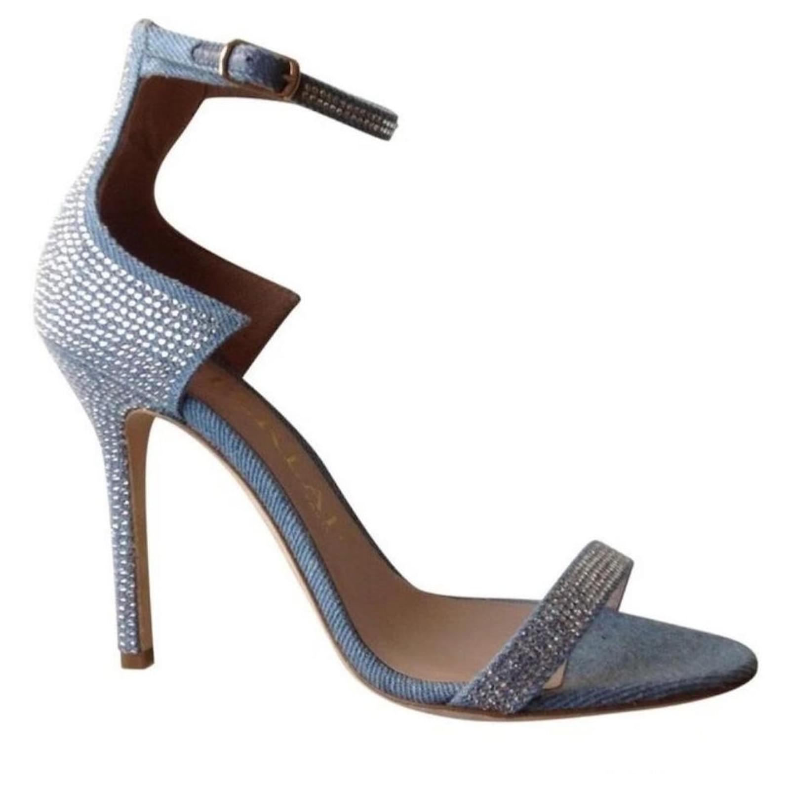 Aperlai Heels Light blue Cloth  ref.2233806