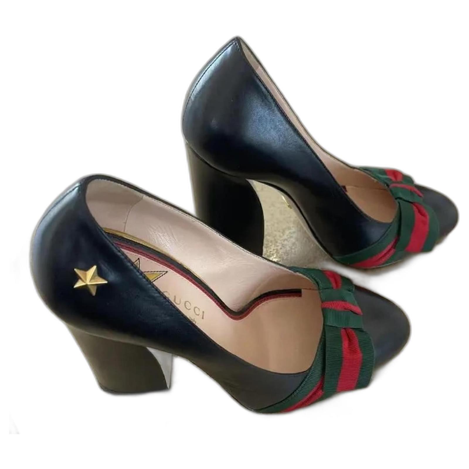 Gucci Heels Black Leather  ref.2229910