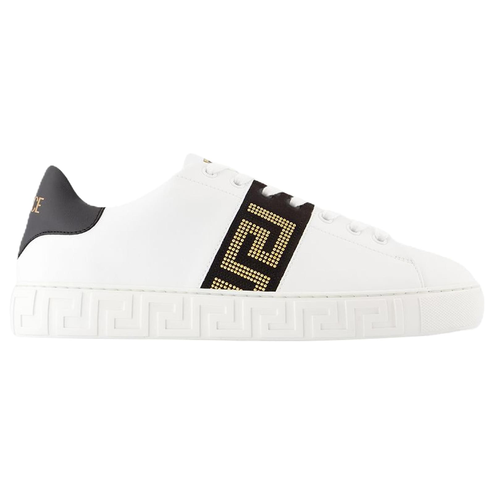 La Greca Sneakers - Versace - Canvas - Black  ref.2229818
