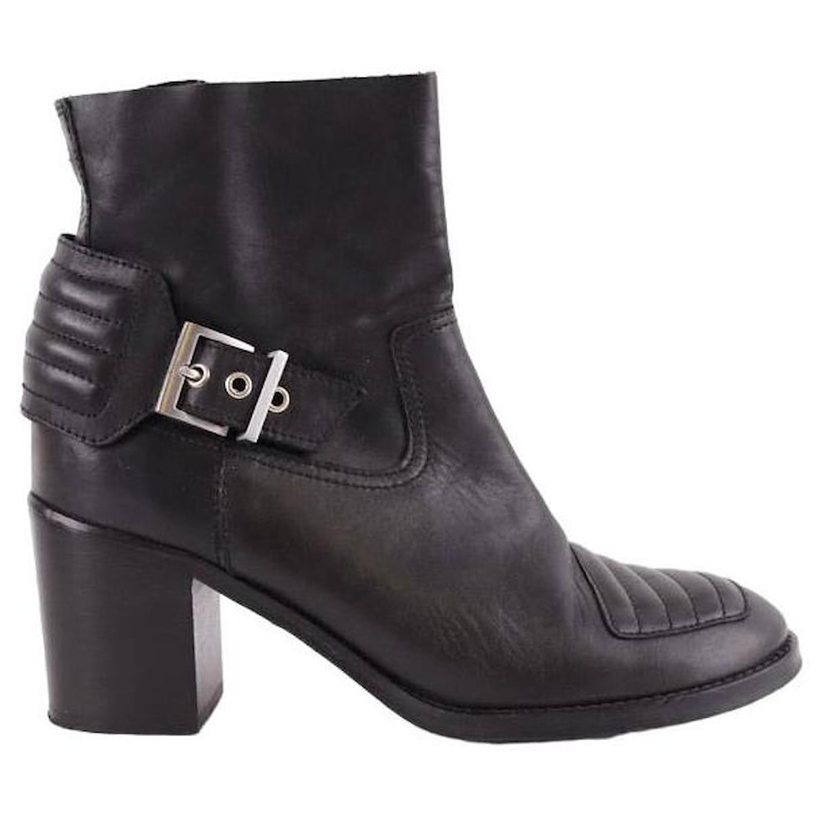 Zadig & Voltaire Leather boots Black  ref.1718412