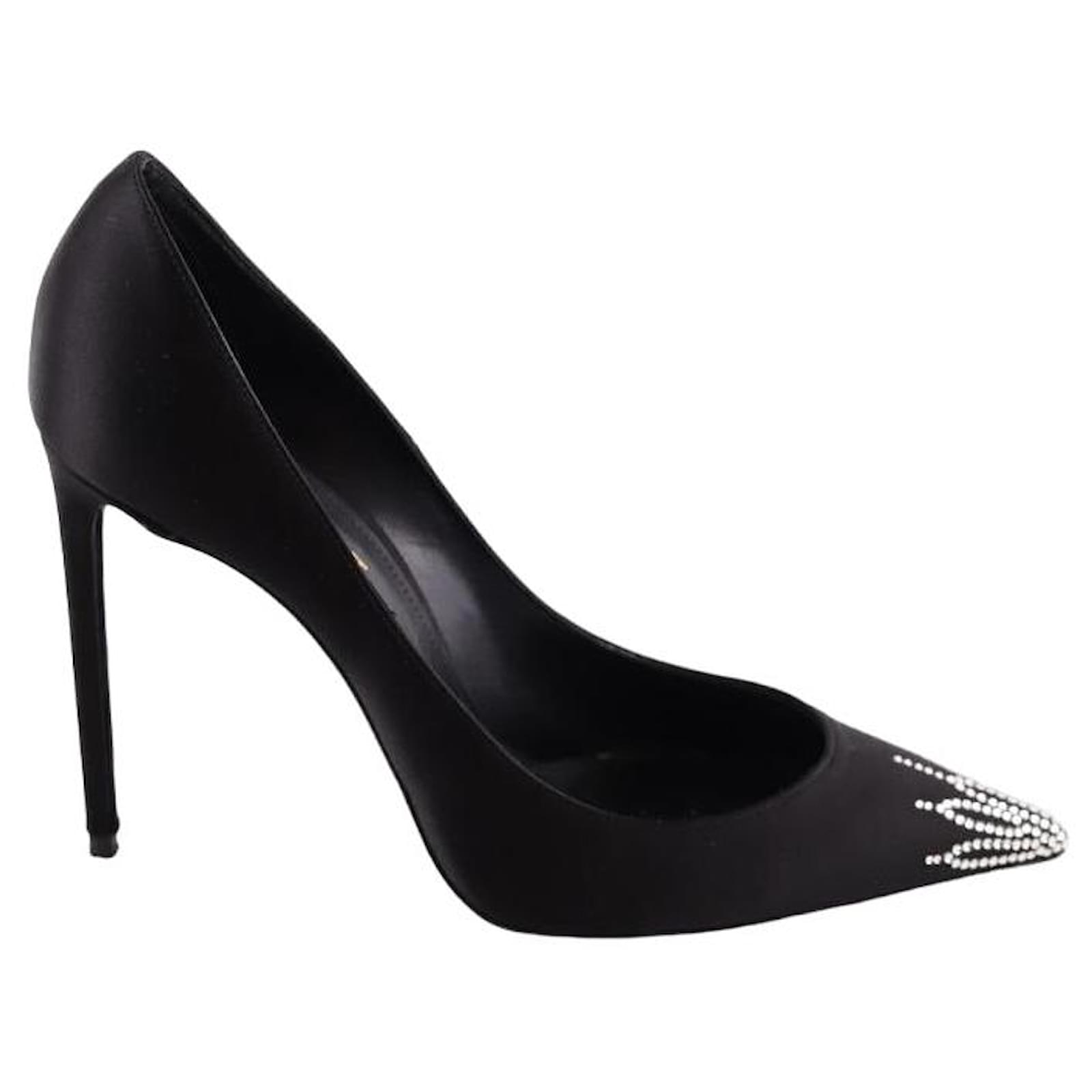 Saint Laurent Leather heels Black  ref.1718421