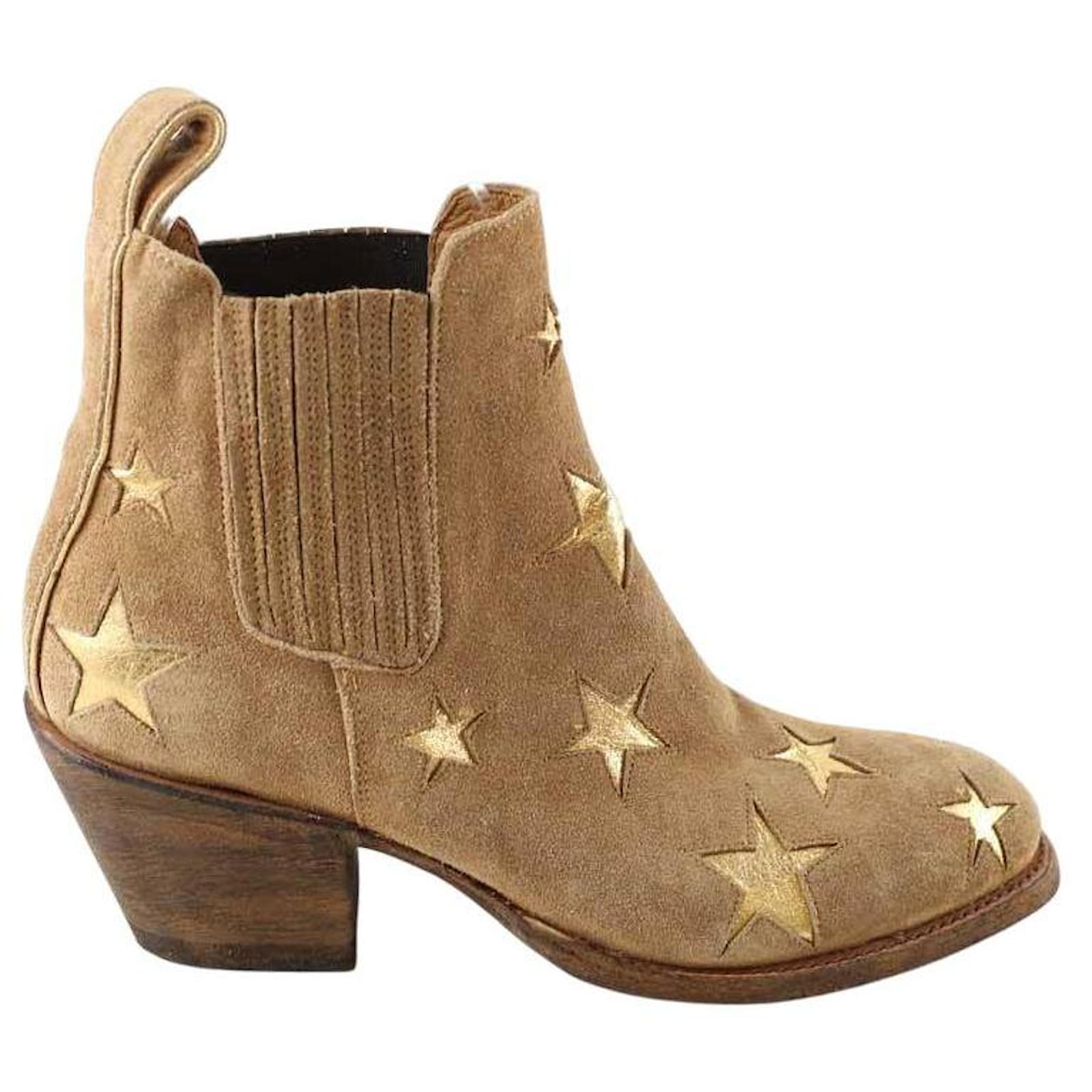 Mexicana Western suede boots Brown Deerskin  ref.2227341