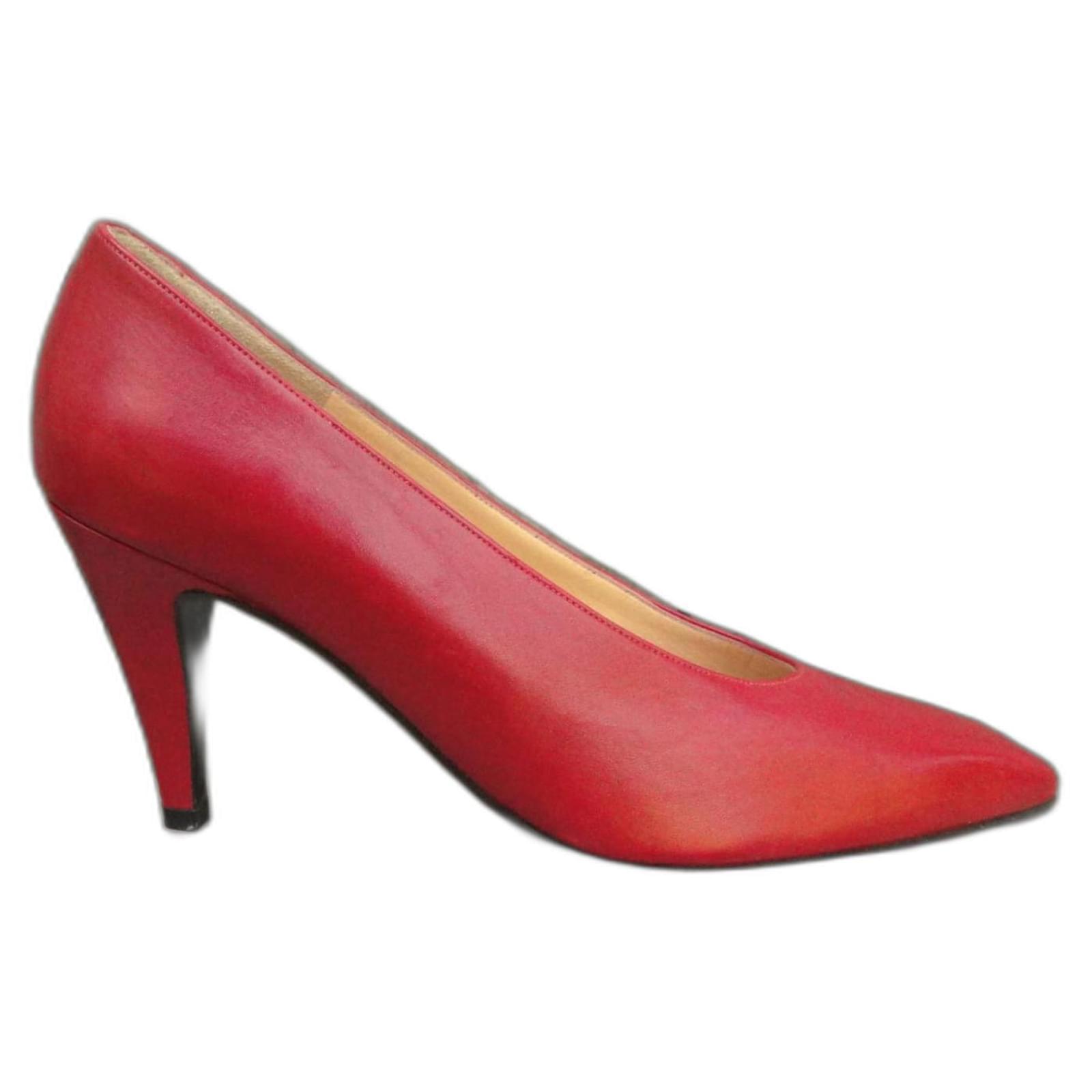 Charles Jourdan Heels Red Leather  ref.1403396