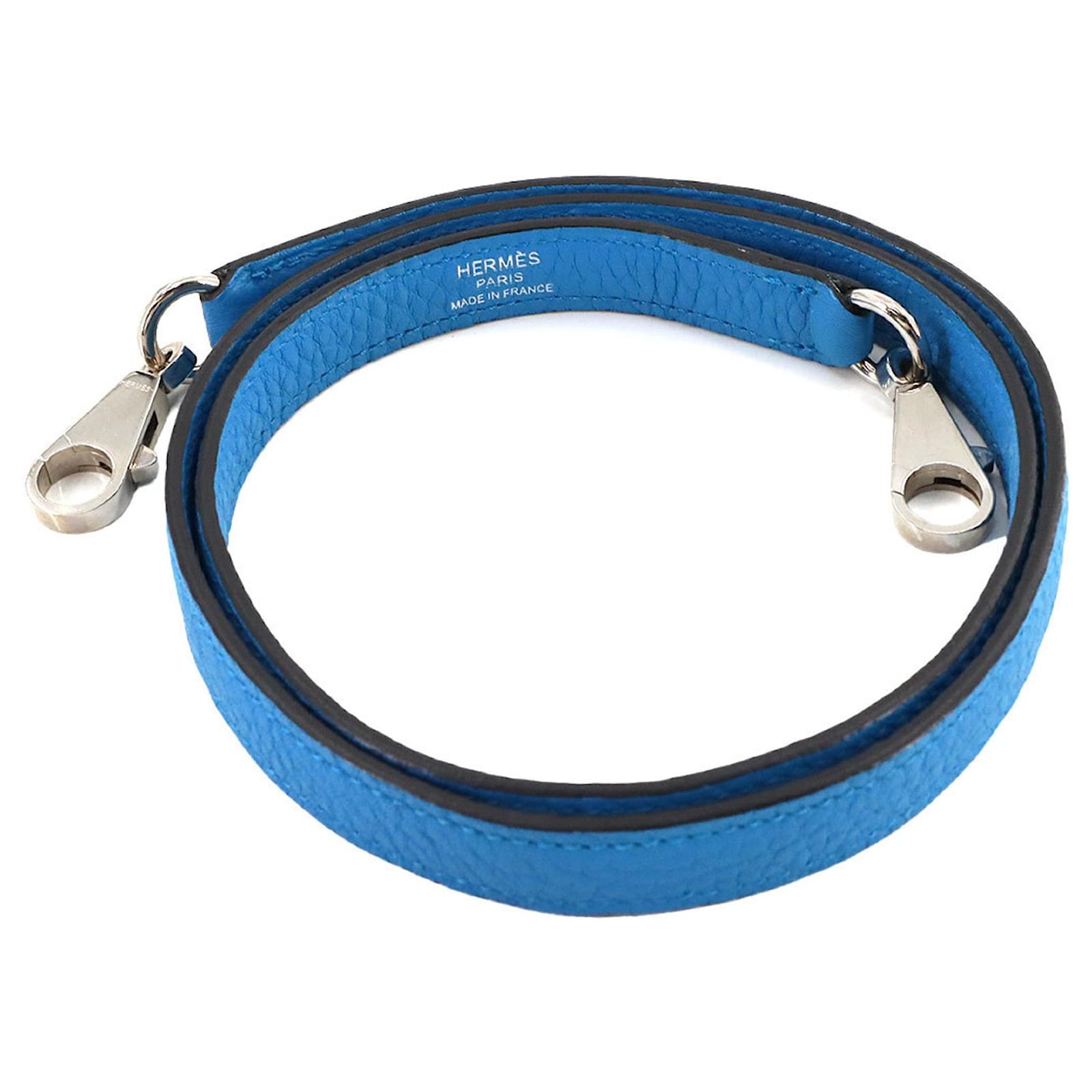 Hermès Hermes Kelly Bolide Shoulder Strap Blue Leather  ref.2226267