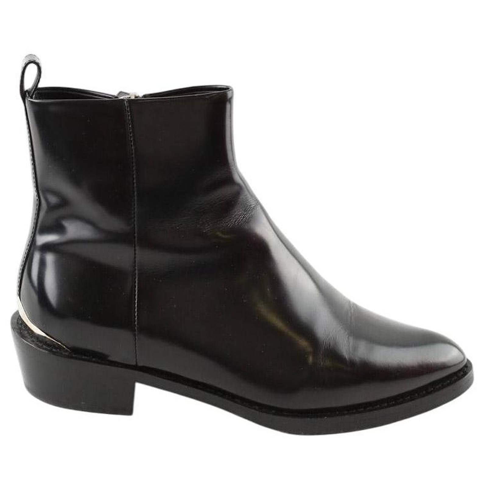 Louis Vuitton Leather boots Black  ref.2222420